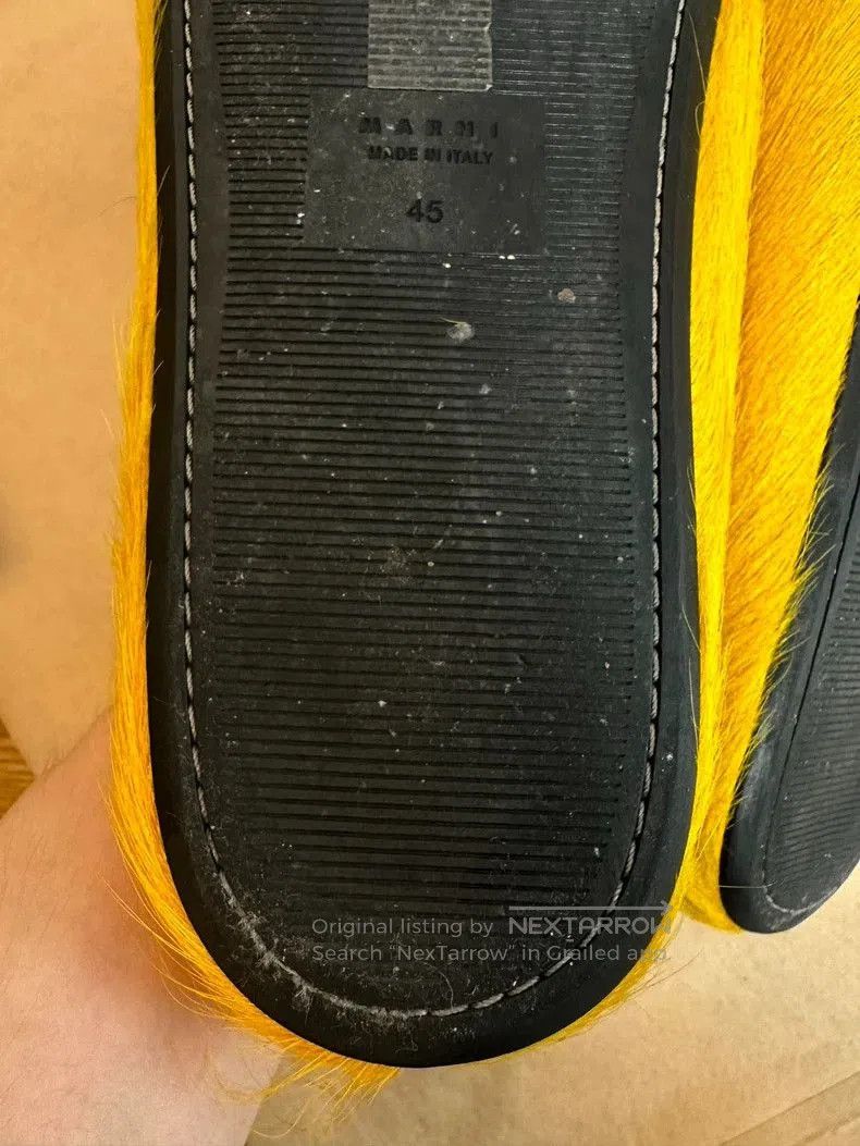 Marni marni Fluffy slippers yellow. Size US 10.5 / EU 43-44 - 7 Thumbnail