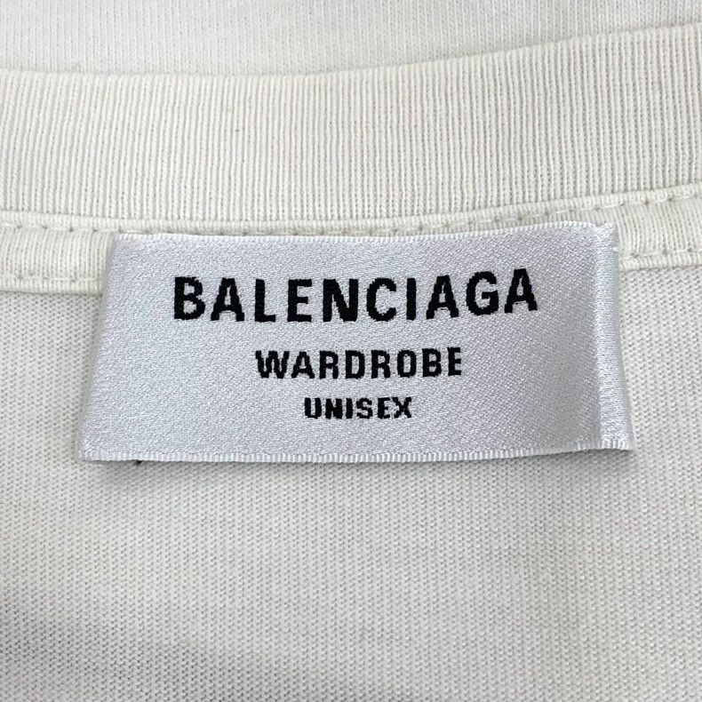 Balenciaga balenciaga white logo short sleeve t Size US XS / EU 42 / 0 - 5 Thumbnail