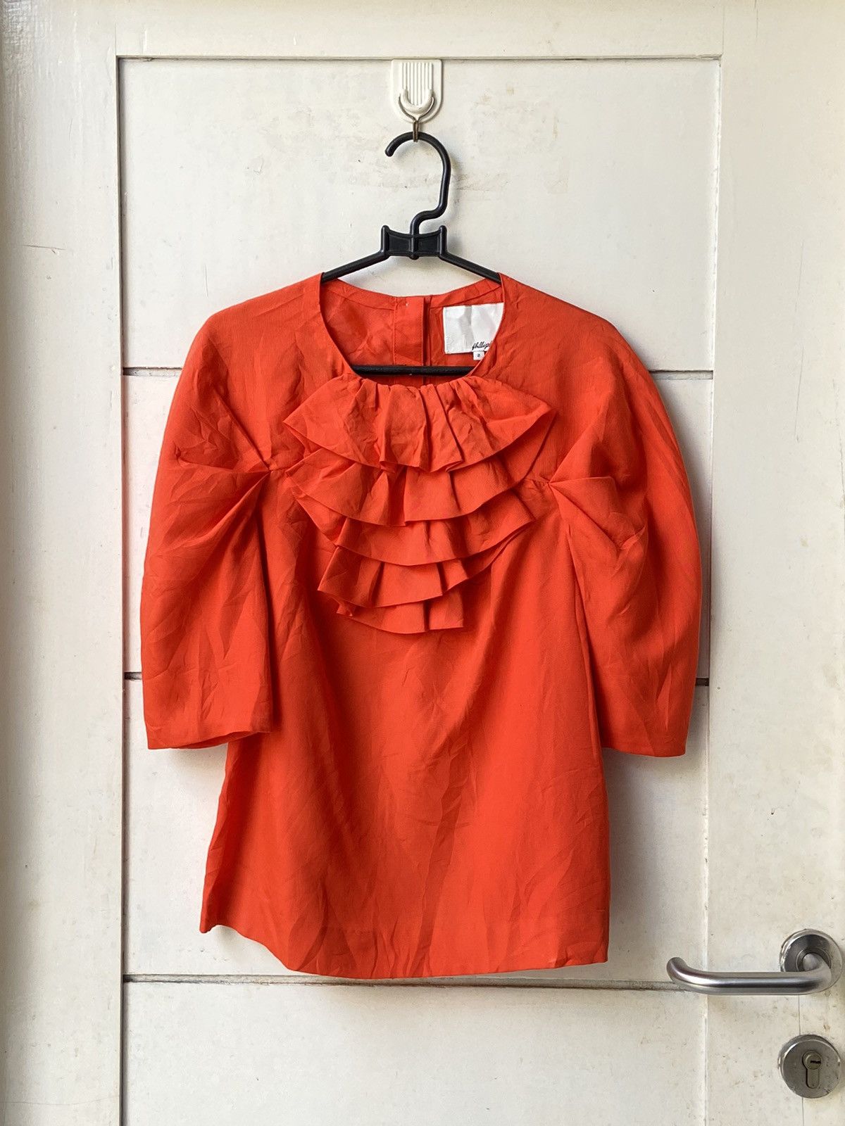 image of Philipp Plein Phillipp Plein Orange Blouse, Women's (Size Small)