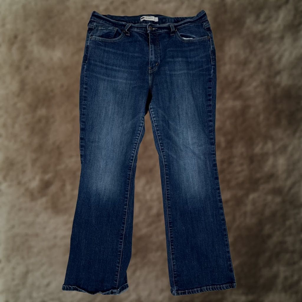Levi's VINTAGE Levi's 515 Boot Cut Jeans Women's Size 14 32x30 Denim Blue 5-Pocket Cowboy Y2K Womens Size 36" / US 14 / IT 50 - 1 Thumbnail