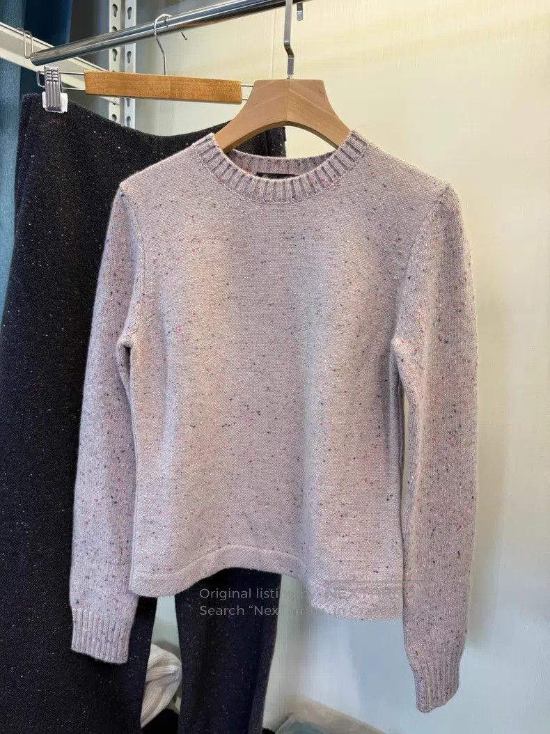 Loro Piana Polka Dot Baby Cashmere Sweater