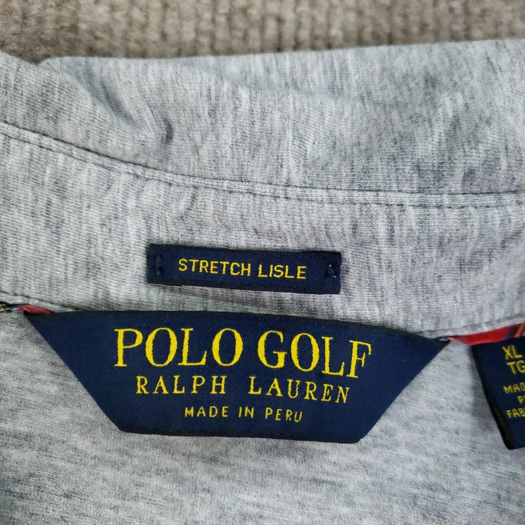 Ralph Lauren Polo Ralph Lauren Mens Golf Shirt XL Extra Large Gray Short Sleeve Casual Stretch Size US XL / EU 56 / 4 - 5 Thumbnail