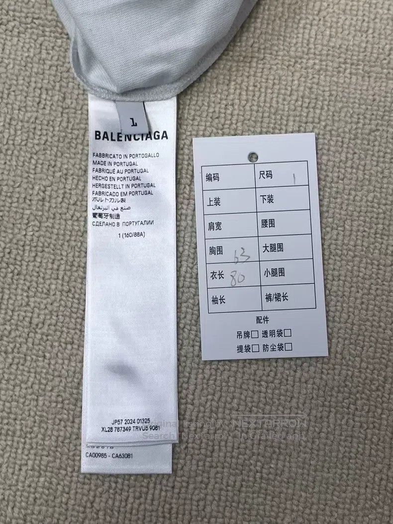 Other Balenciaga Letter Short Sleeve Crew Neck T-Shirt, Men's, W Size US S / EU 44-46 / 1 - 4 Thumbnail