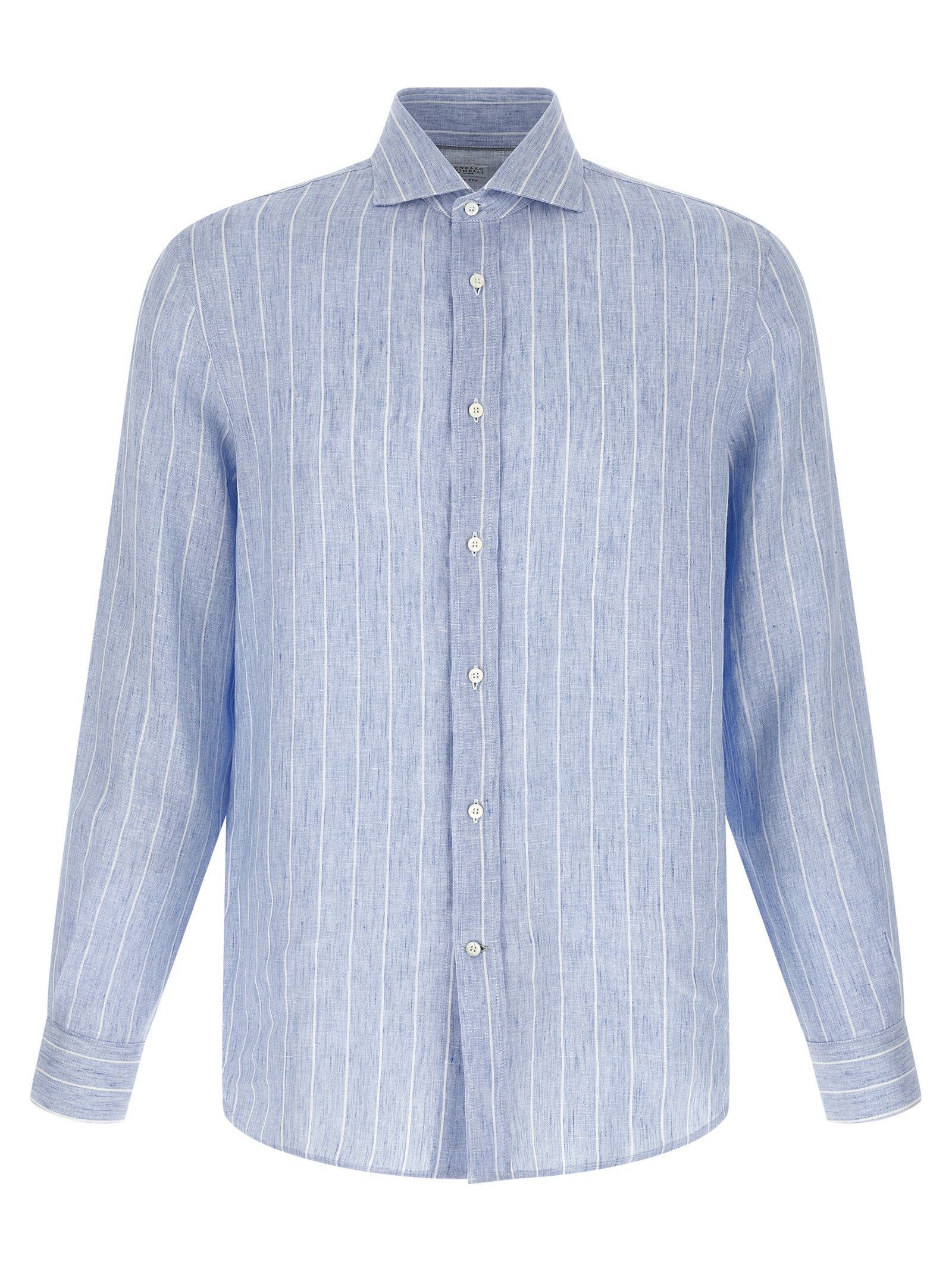 Brunello Cucinelli Striped Linen Shirt Size US XL / EU 56 / 4 - 1 Thumbnail