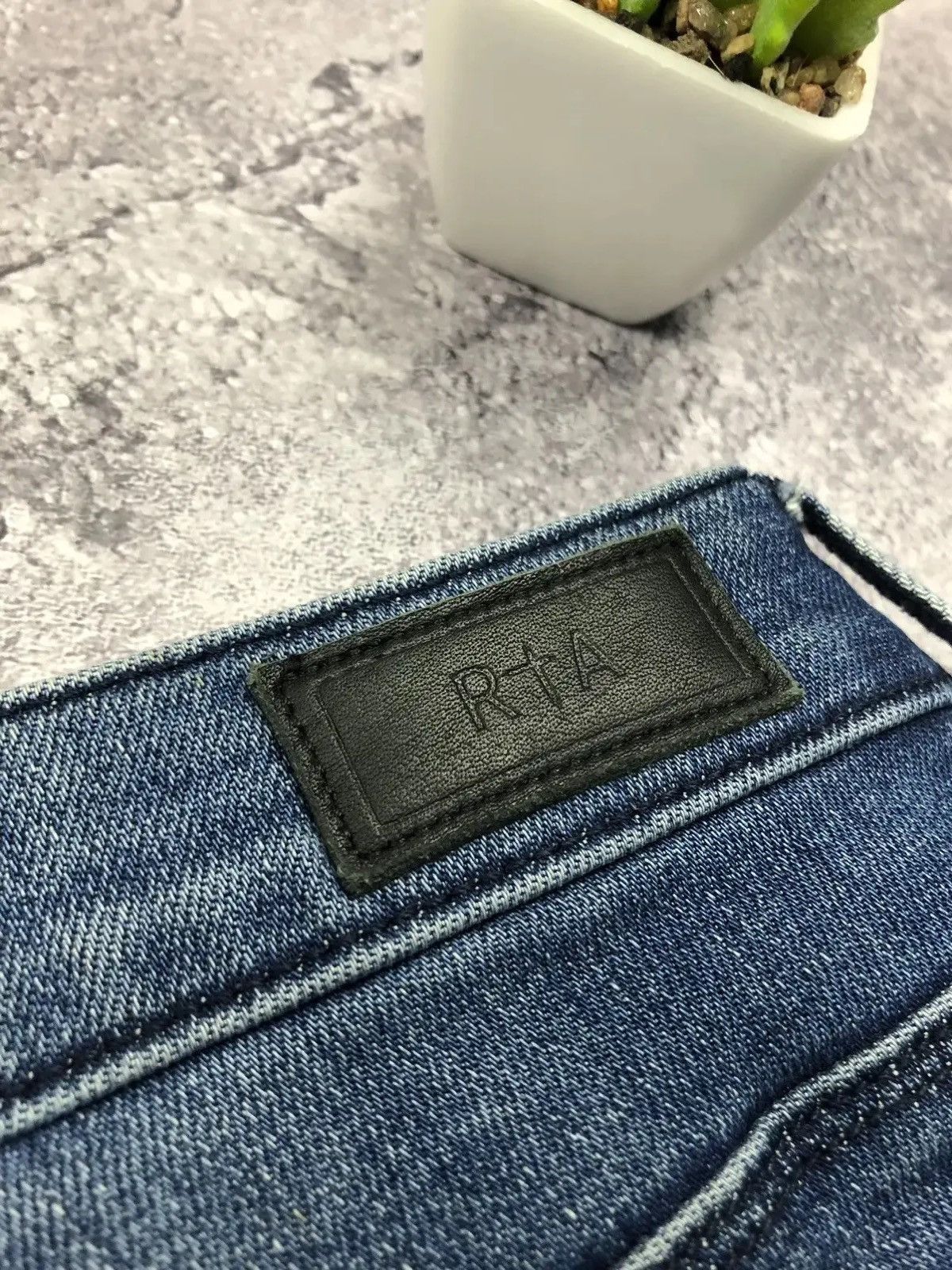 Rta RTA Very Rare Blue Flared Jeans Avantgarde Hype Streetwear Size 28" / US 6 / IT 42 - 15 Thumbnail