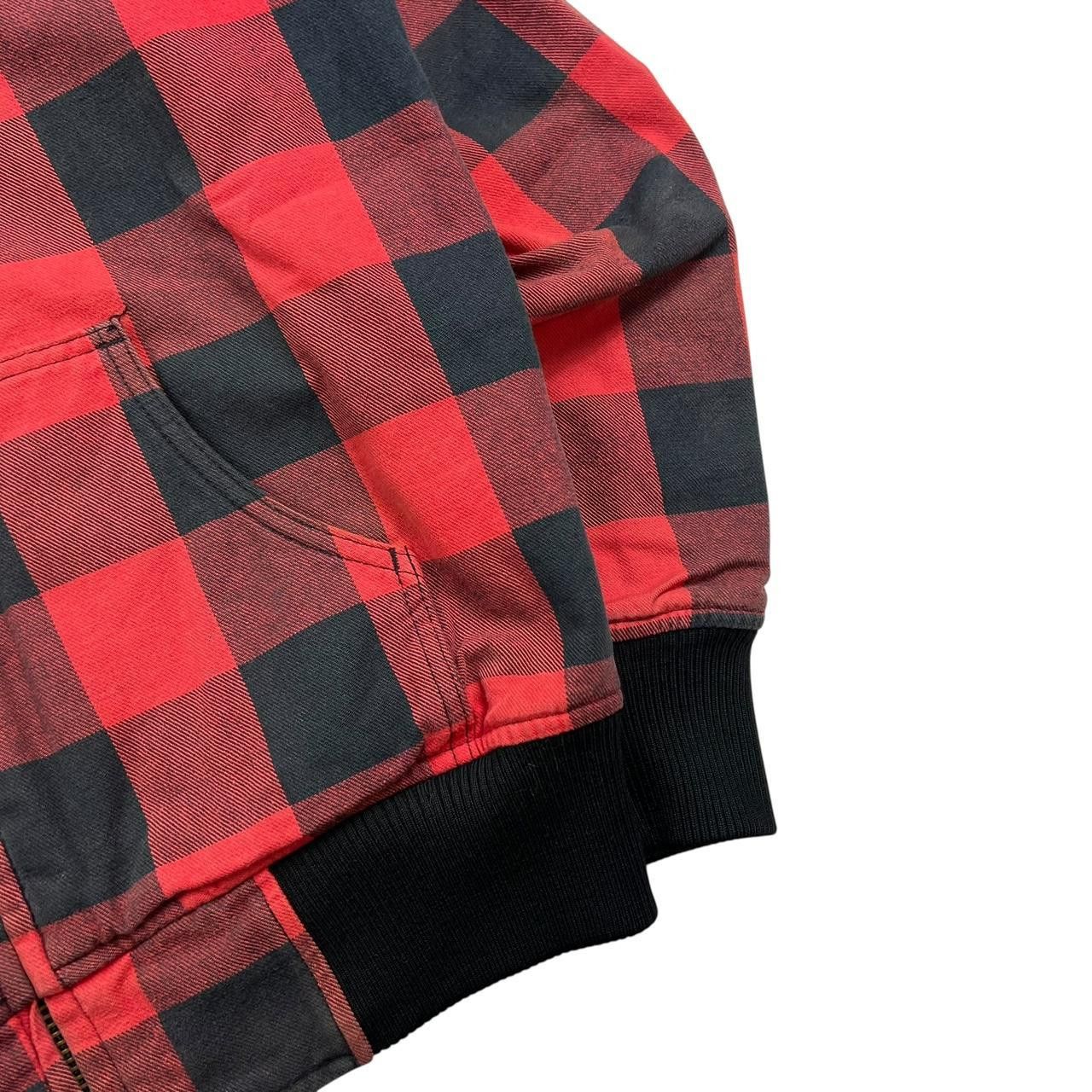 Stussy Vintage Stussy Chequered Zip Up Workwear Jacket Red - Medium Size US M / EU 48-50 / 2 - 4 Thumbnail