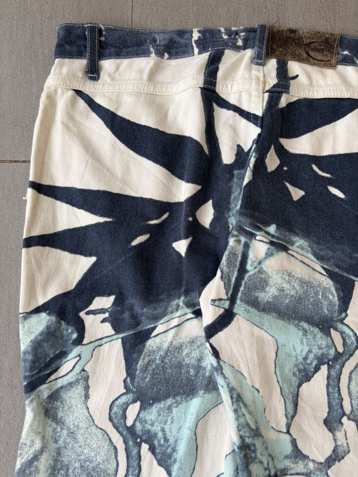 Roberto Cavalli 2000s Abstract Watercoloured Print Pants Size US 32 / EU 48 - 6 Thumbnail