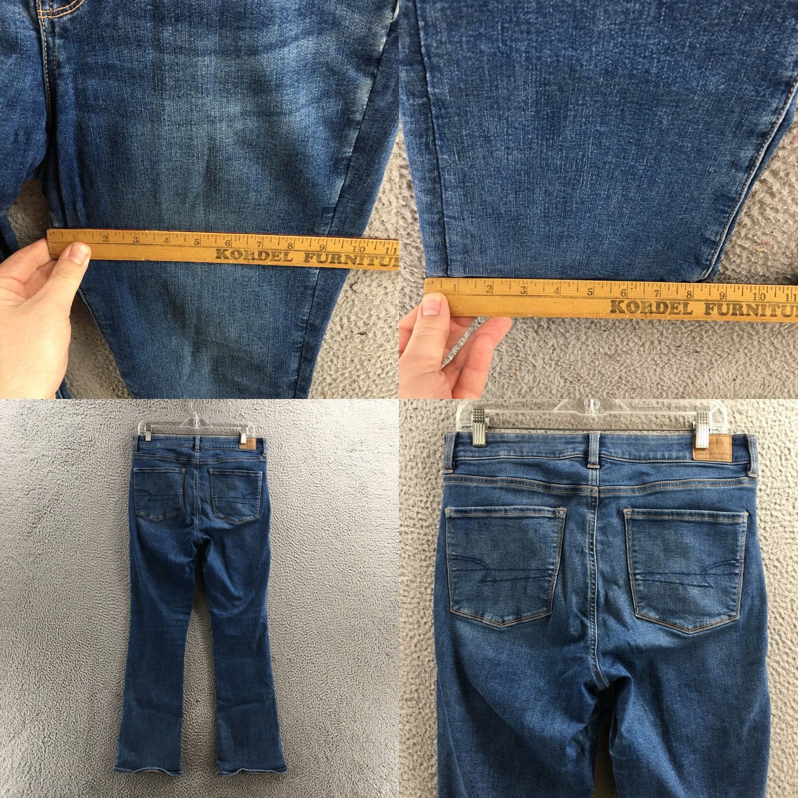 American Eagle Outfitters American Eagle Outfitters Jeans Womens 12 Blue Denim Mid Rise Zip 32X29 Tapered 5-Pocket Mens Womens Girls Size 34" / US 12 / IT 48 - 8 Thumbnail
