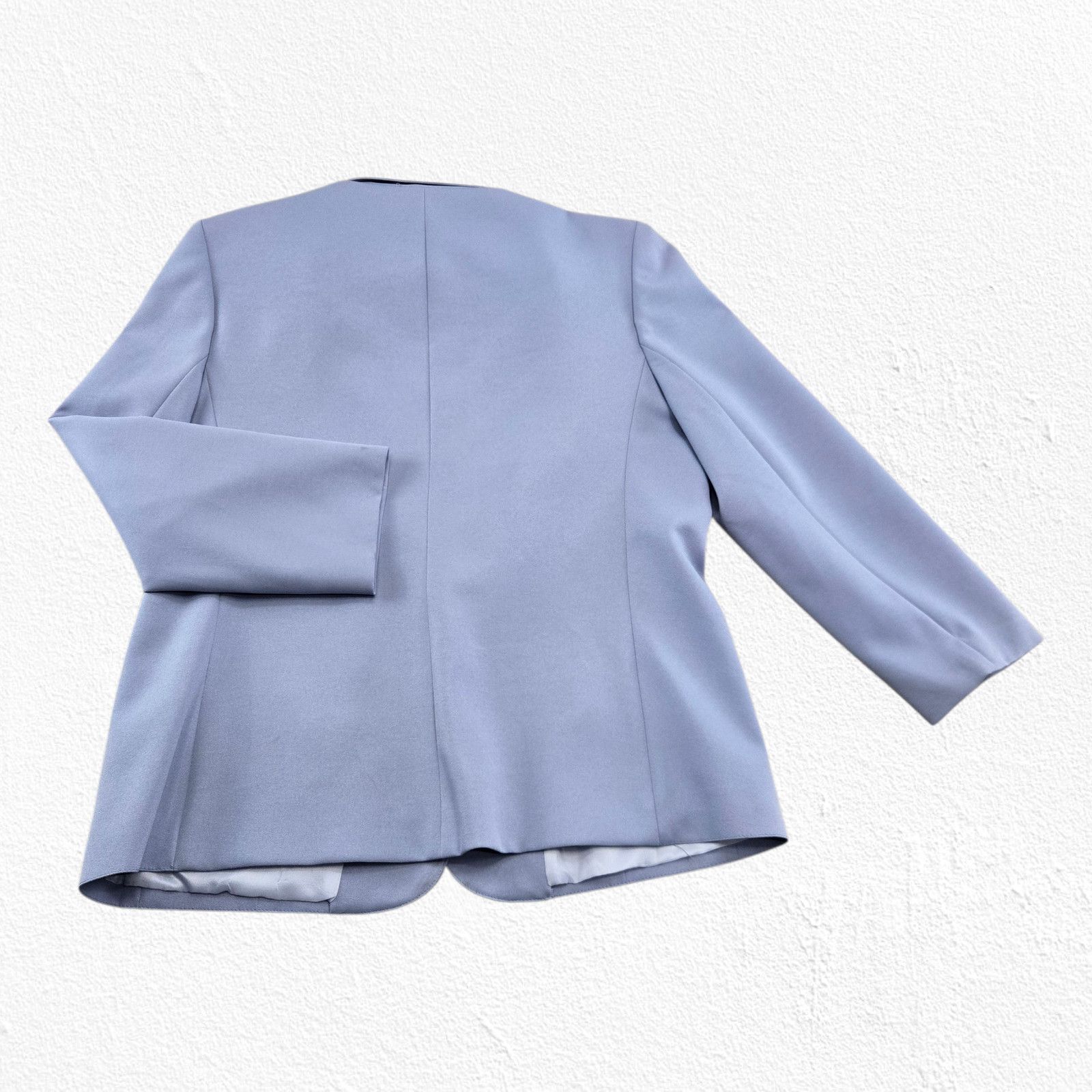 Vintage Vintage Blue Blazer Single Button Career Jacket Size 12 Size XL / US 12-14 / IT 48-50 - 10 Thumbnail