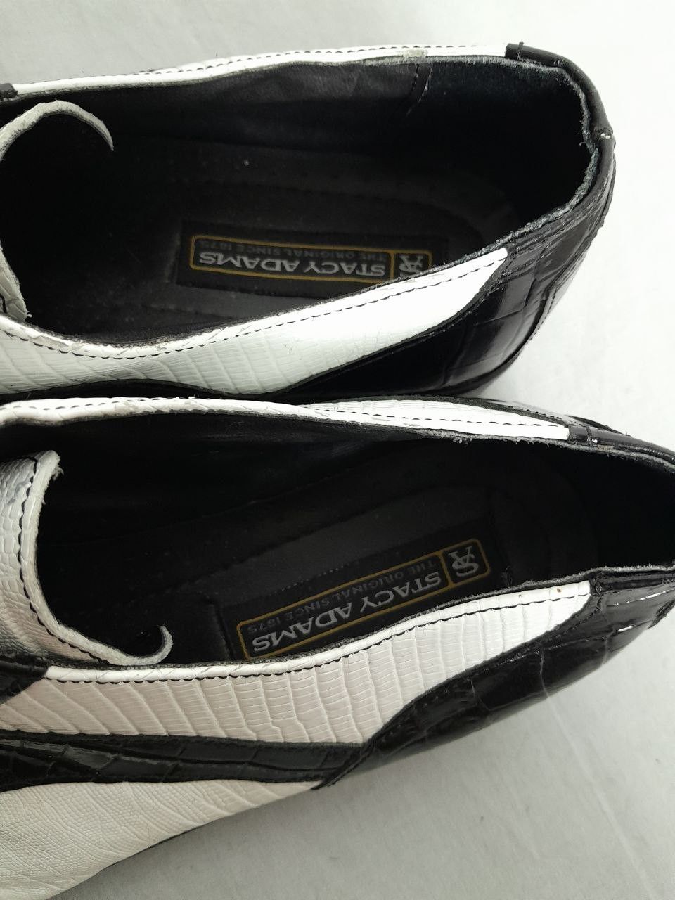 Stacy Adams Stacy Adams Men's Black White Oxfords Leather size 13 Size US 13 / EU 46 - 5 Thumbnail