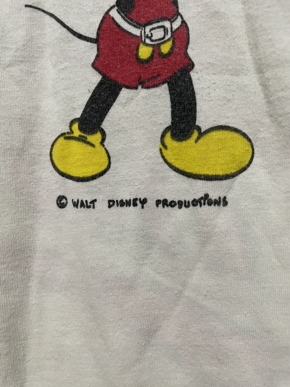 Disney × Mickey Mouse × Vintage 80s Vintage Disney Designs Mickey Mouse GYM Cartoon T-Shirt Size US M / EU 48-50 / 2 - 6 Thumbnail