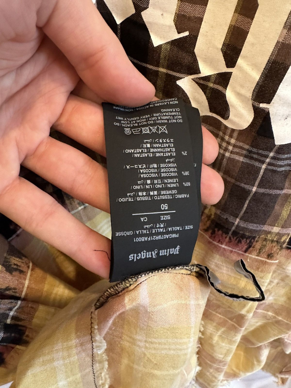 Palm Angels Palm Angels Plaid Shirt Size US M / EU 48-50 / 2 - 9 Thumbnail