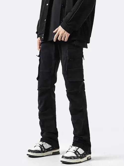 Japanese Brand Ichiko x ishi Black High Street Vintage Loose Casual Pants Size US 33 - 6 Thumbnail