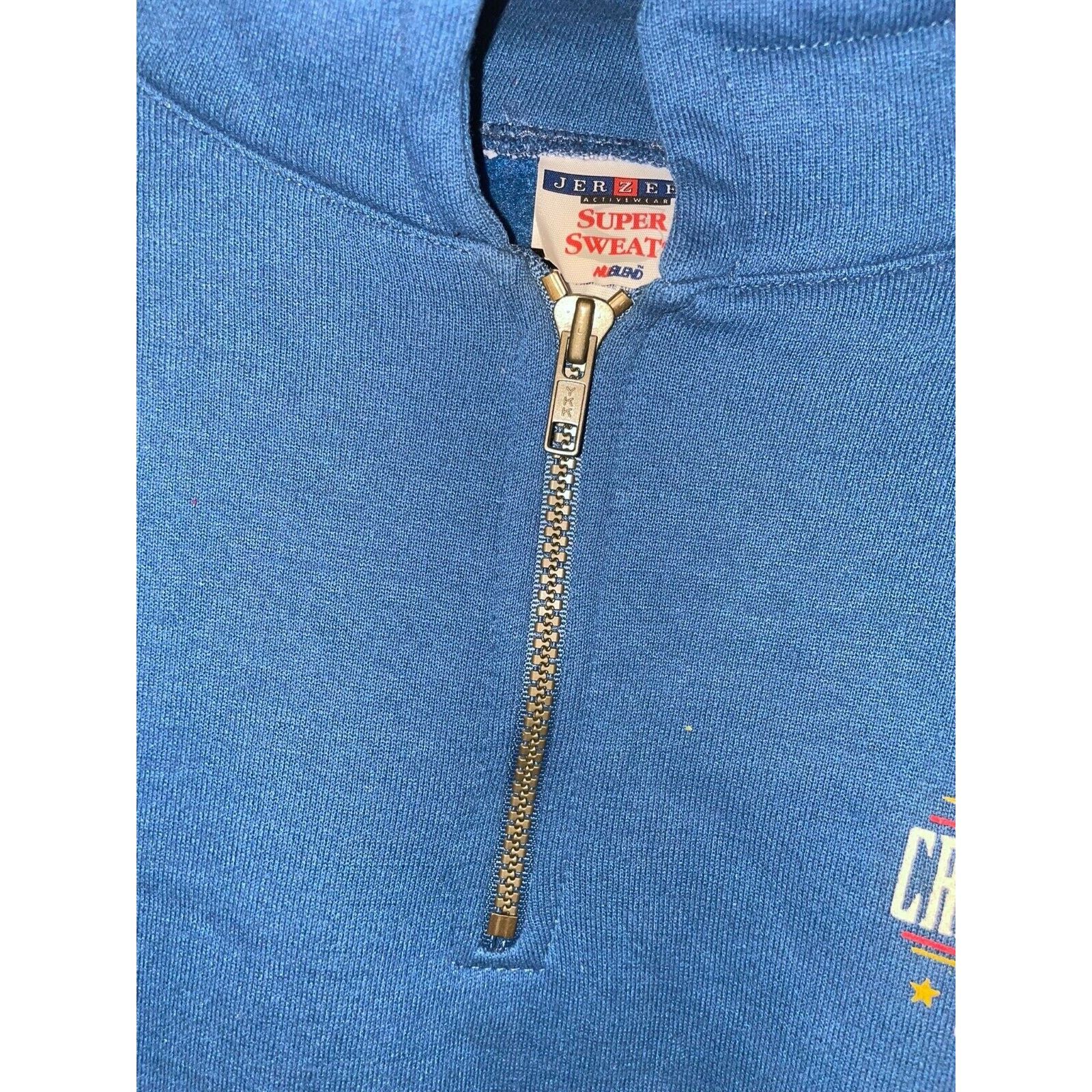 Jerzees Vintage Crested Butte Sweatshirt Ski 1/4 Zip Crewneck 90s L Size US L / EU 52-54 / 3 - 4 Thumbnail