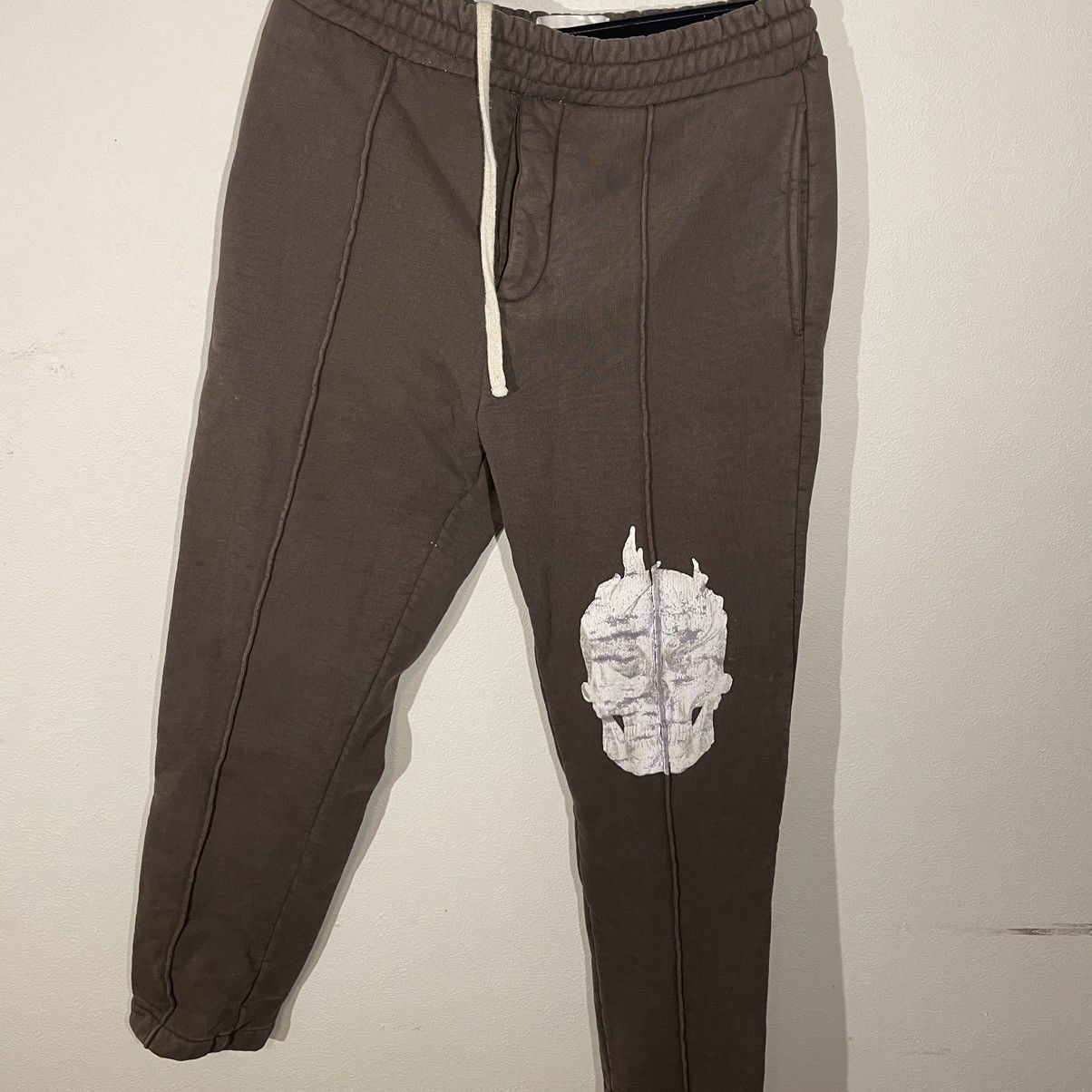 image of Designer Laundered Works Corp Sweatpants in Brown, Men's (Size 30)