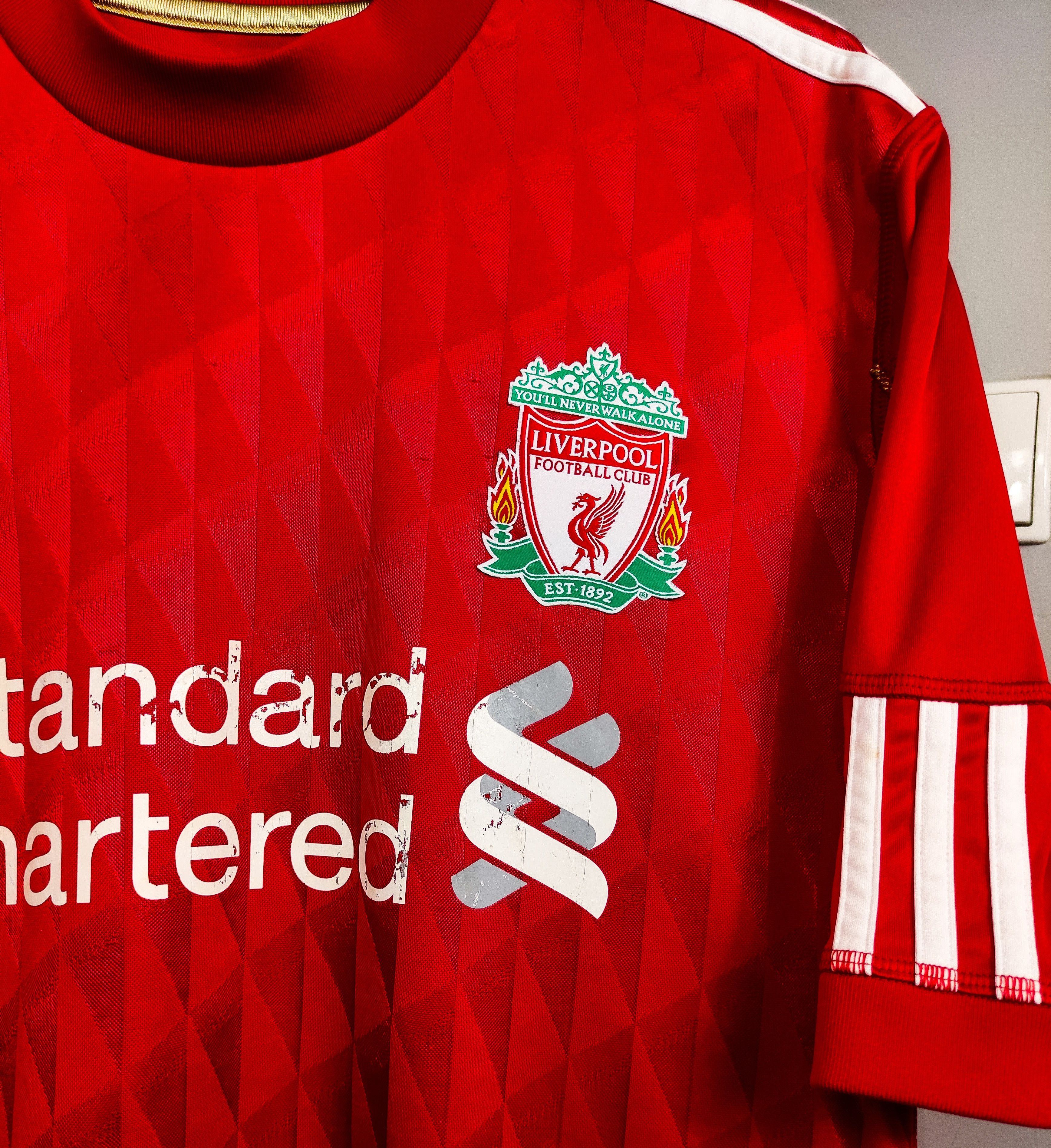 Adidas Raul Meireles #4 Liverpool FC 2010 2011 2012 Adidas Home M Size US M / EU 48-50 / 2 - 15 Thumbnail
