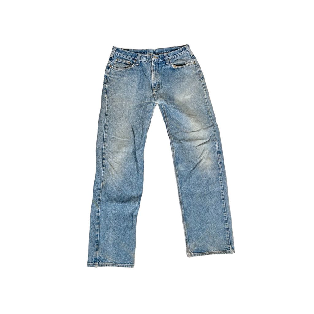 Carhartt × Vintage Vintage Carhartt Distressed Blue Denim Jeans 36x34 Size US 36 / EU 52 - 2 Thumbnail