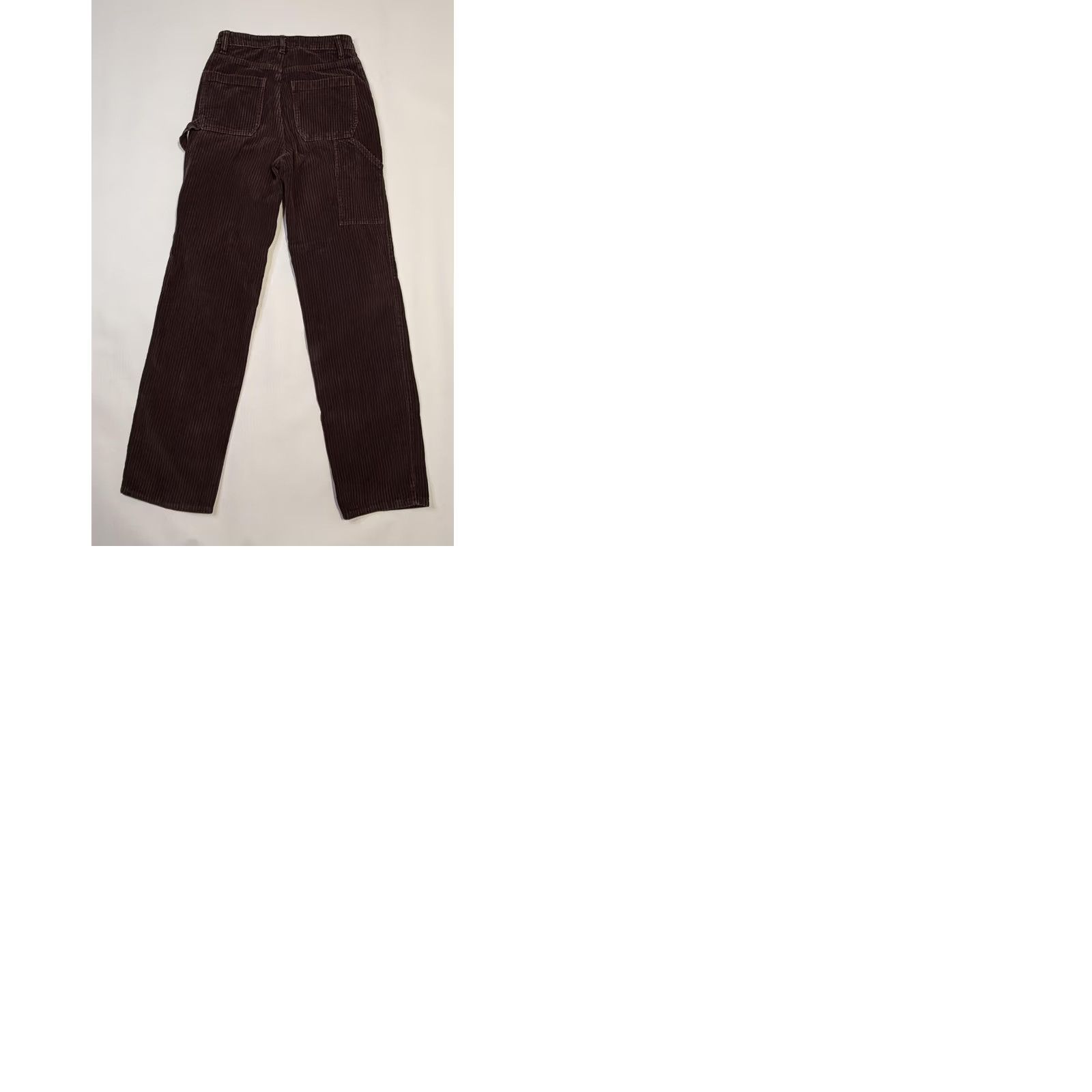 Pacsun PacSun Pants Juniors 26 Brown 90s BF Carpenter Corduroy Straight Leg Relaxed Womens Size 26" / US 2 / IT 38 - 9 Thumbnail