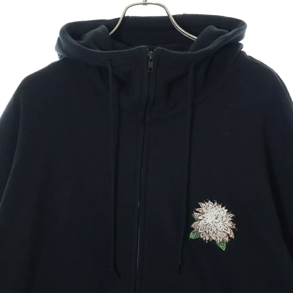 Yohji Yamamoto WILDSIDE YOHJI YAMAMOTO //Embroidery Dahlia Zip Hoodie Size US L / EU 52-54 / 3 - 3 Thumbnail