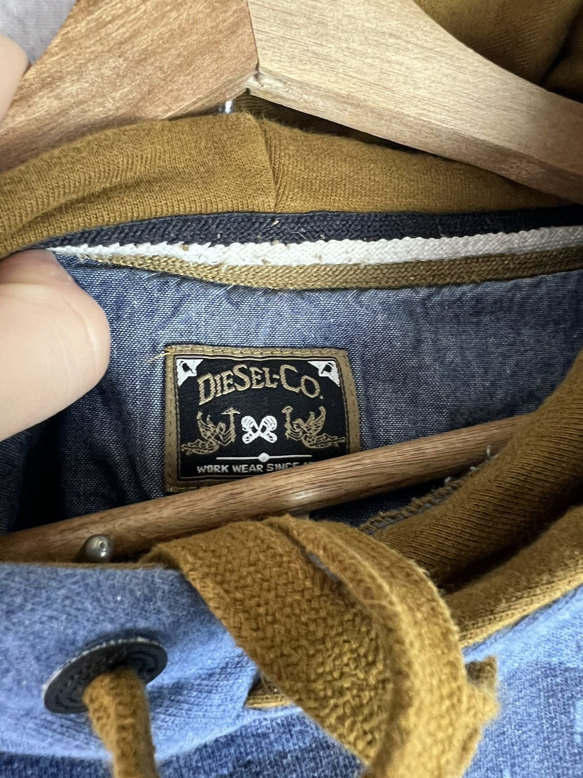 Diesel × Diesel Black Gold Vintage Diesel hoodie size M 90s streetwear Y2K Big Logo Size US M / EU 48-50 / 2 - 2 Thumbnail