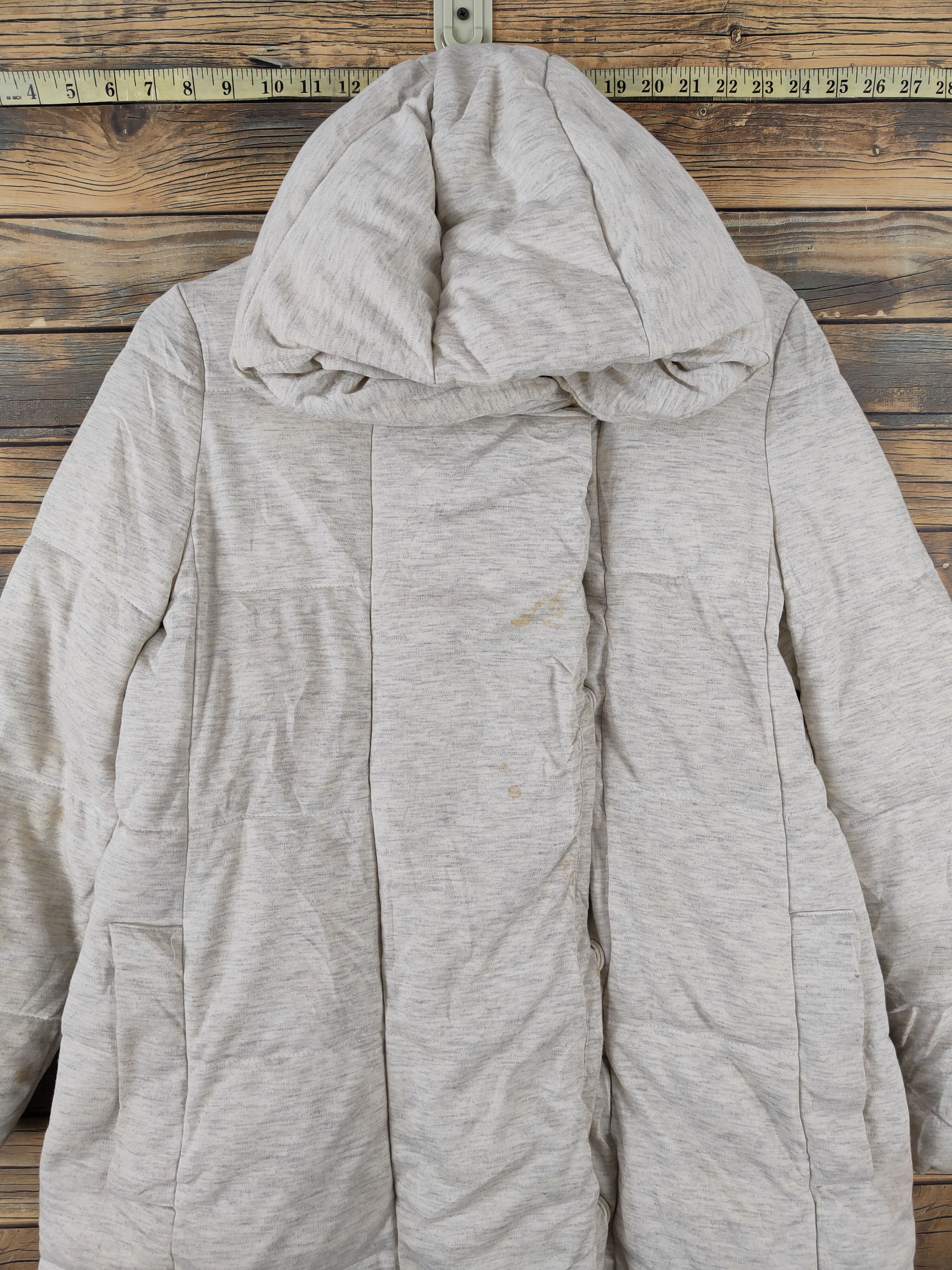 GU × Vintage Winter ❌ GU Ivory Hoodie Puffer Coats Vintage Stuff Size M / US 6-8 / IT 42-44 - 2 Thumbnail