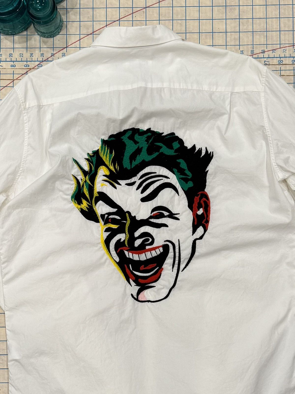 Iceberg Iceberg Batman The Joker Embroidered Button Up Shirt XL Whit Size US XL / EU 56 / 4 - 3 Thumbnail