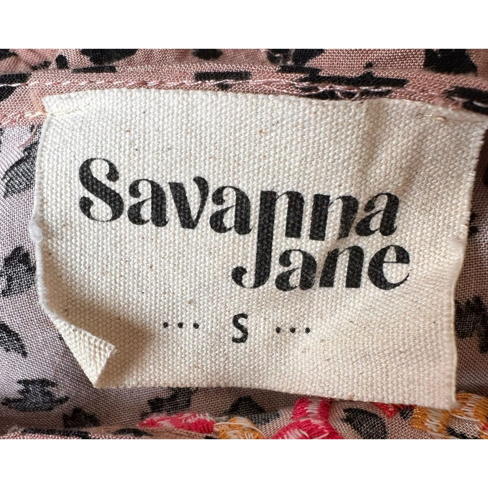 Other Savanna Jane Leopard Print Blouse Small Embroidered Artsy Size S / US 4 / IT 40 - 11 Thumbnail