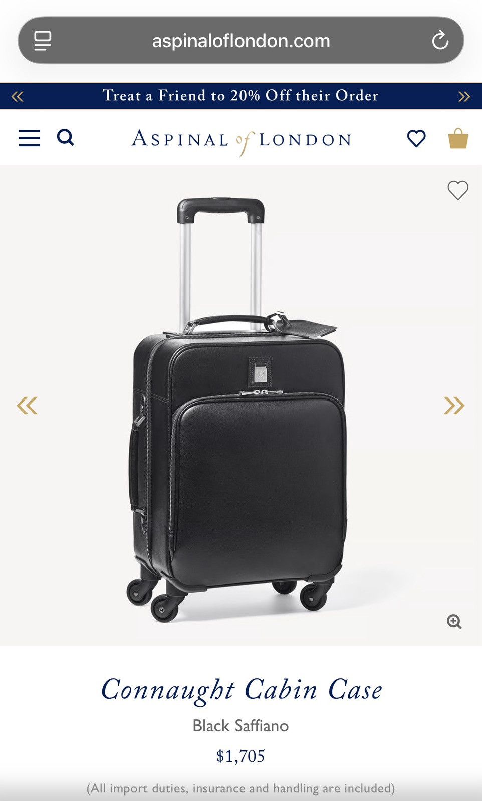Aspinal of London Aspinal of London Connaught Cabin Case Size ONE SIZE - 10 Thumbnail