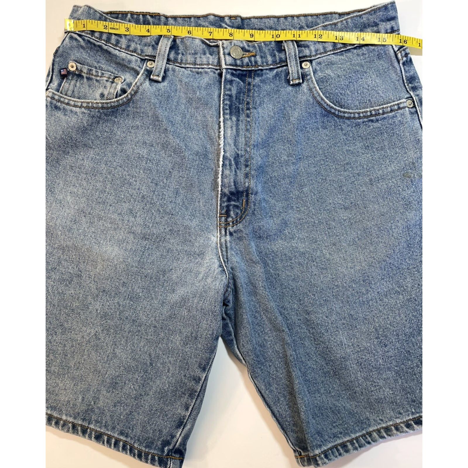 Polo Ralph Lauren VINTAGE Polo Ralph Lauren Mens Shorts Denim 90s Blue 34 Belt Loops 5-Pocket Casual Mens Size US S / EU 44-46 / 1 - 6 Thumbnail
