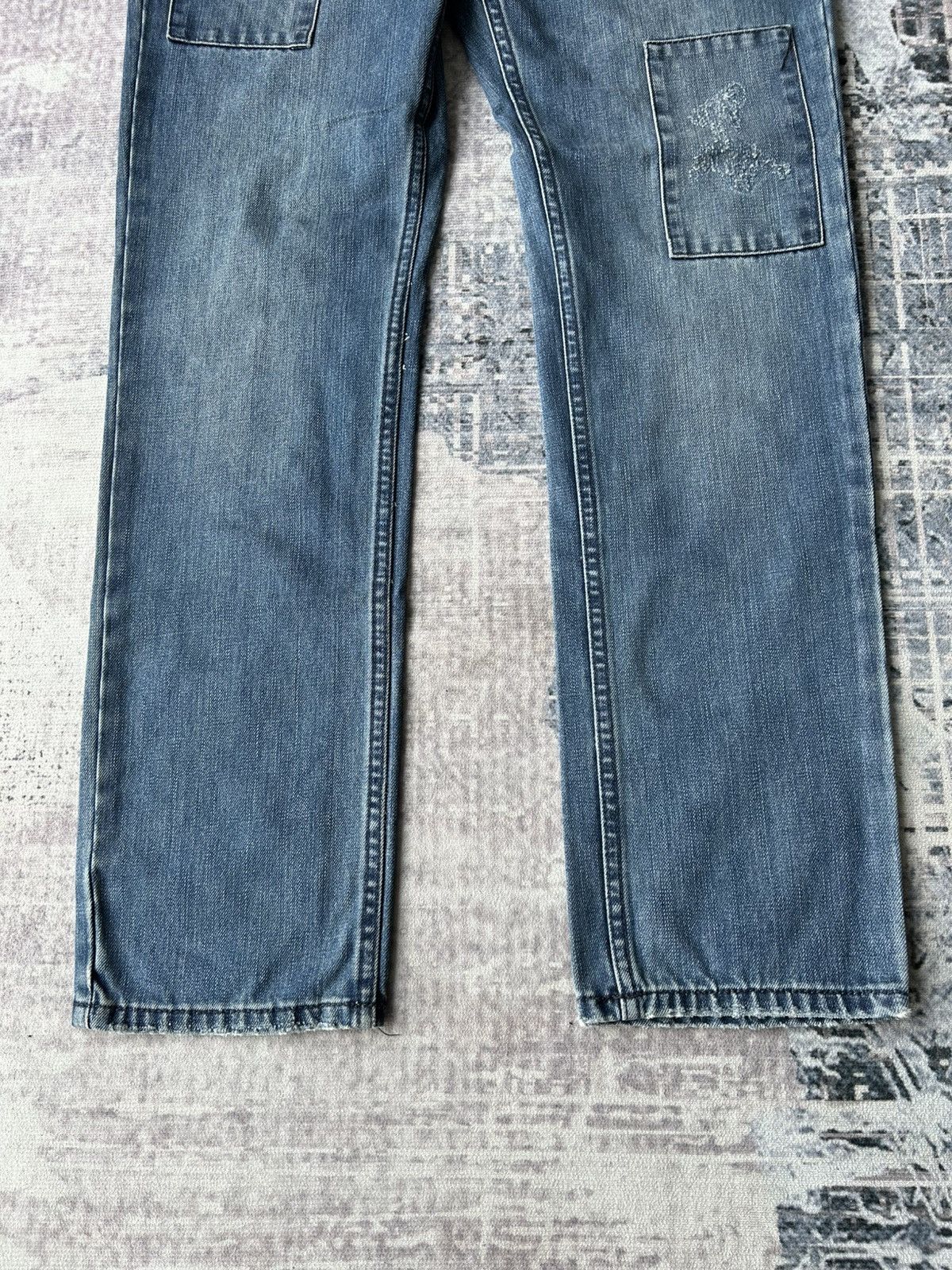 Jean Paul Gaultier JPG Patchwork Jeans Size US 35 - 7 Thumbnail