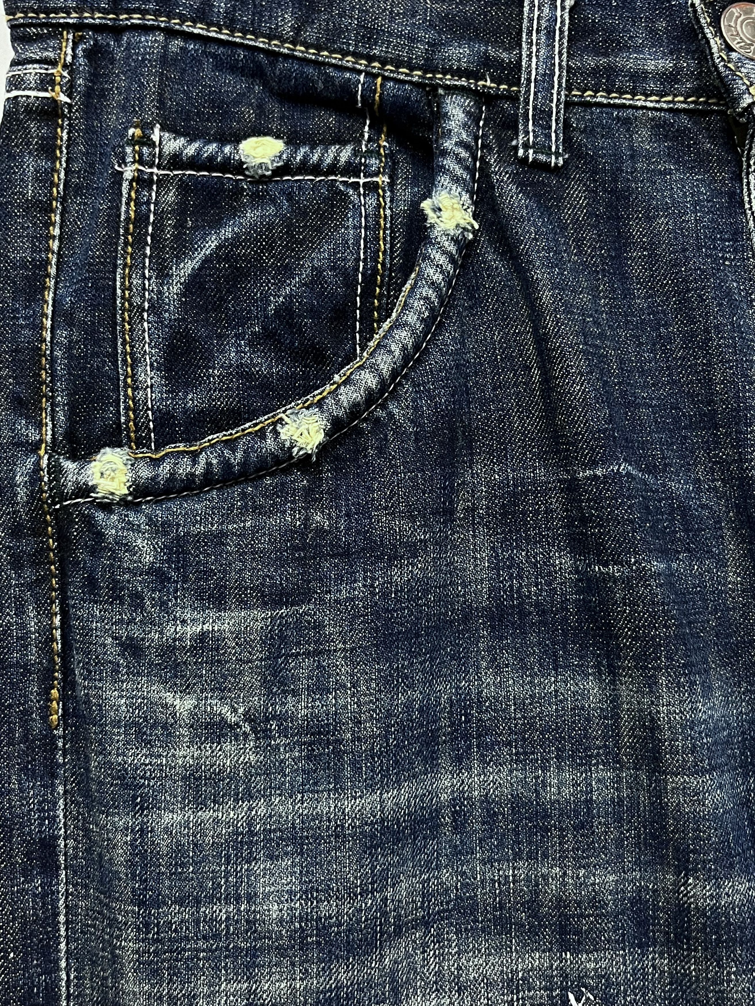 Global Work 🔥GRUNGE KurtCobain Inspired Boro Patchwork Undercover Style Size US 31 - 12 Thumbnail