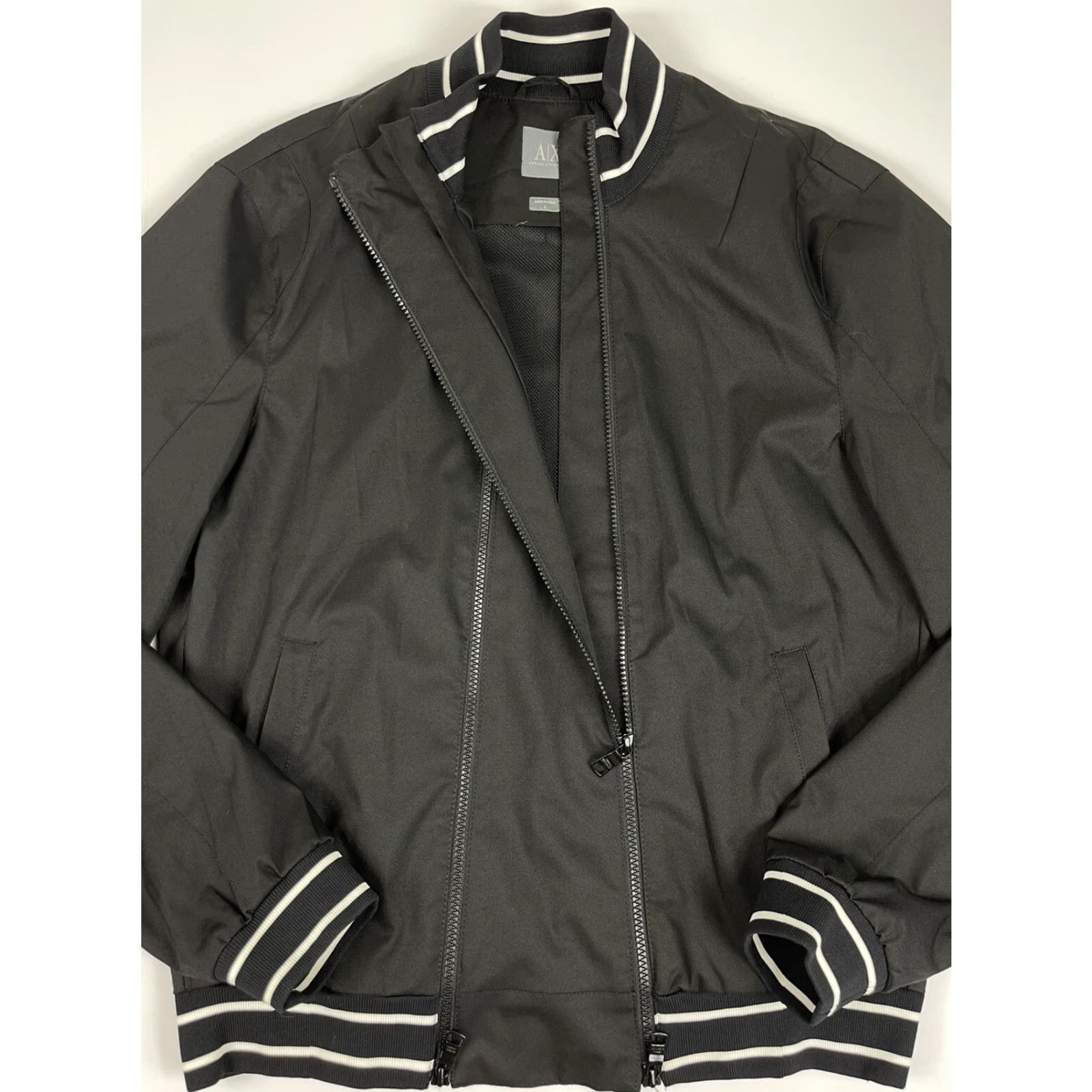 Armani Exchange Armani Exchange Jacket Bomber Jacket Nylon Black L Mens Size L Full Zip Pocket Zipper Windbreaker Casual Travel Cross-Category Clothing Size US L / EU 52-54 / 3 - 4 Thumbnail