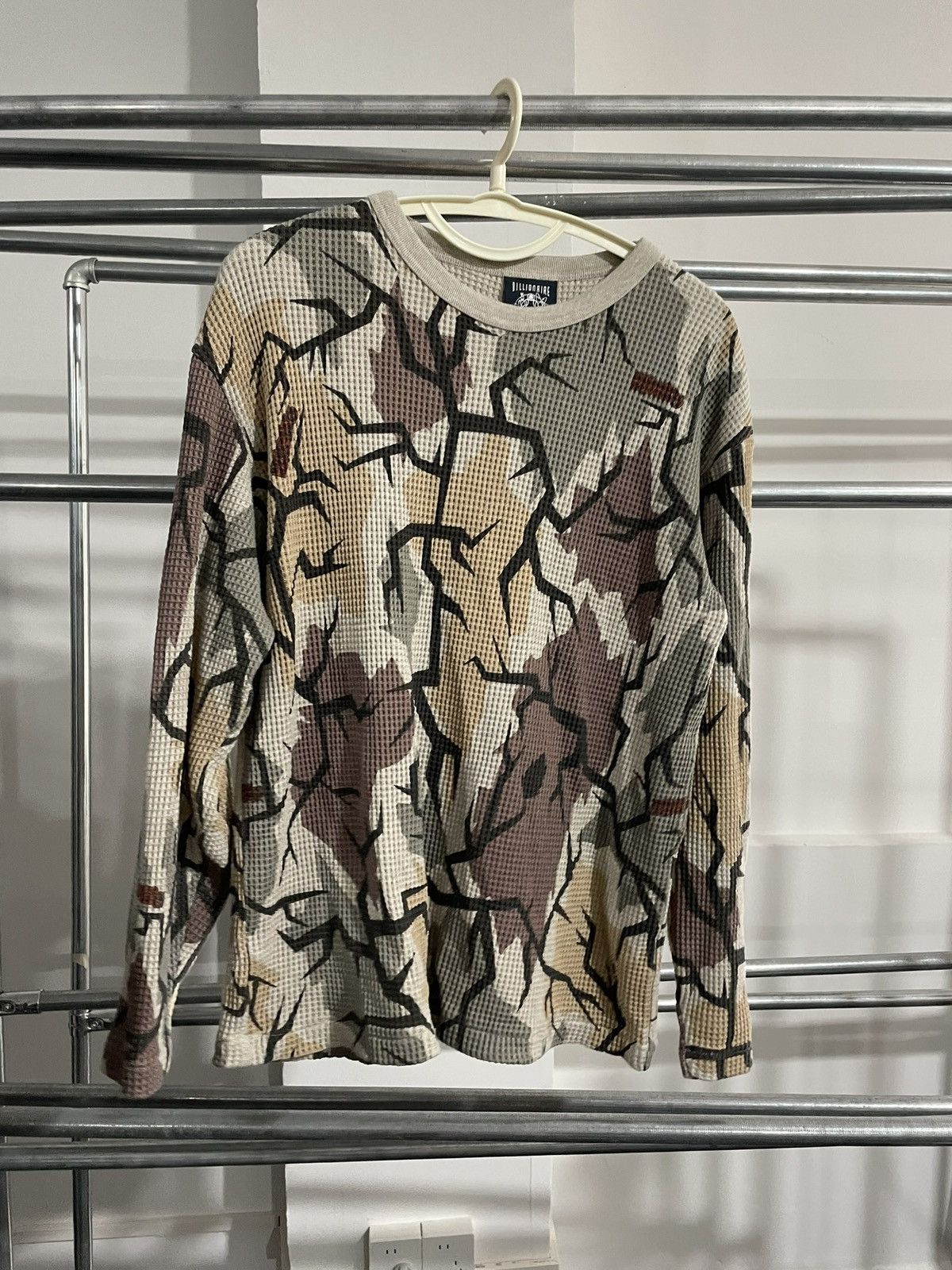 image of Billionaire Boys Club Waffle Thermal Tee S in Camo, Men's (Size Small)