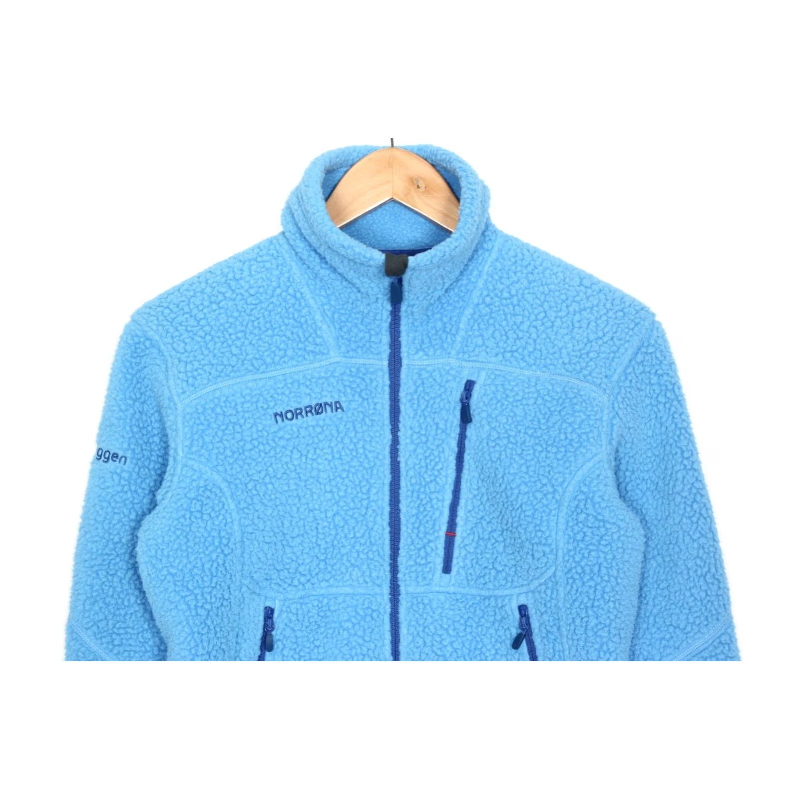Vintage NORRONA Trollveggen Fleece Jacket Women M Blue MJ5739 Size M / US 6-8 / IT 42-44 - 2 Thumbnail