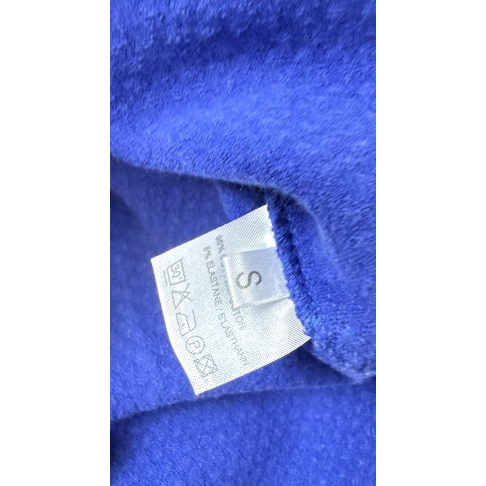 Ganni Ganni Dress Womens Small Blue Textured Fit And Flare Short Sleeve Skater Knit Size 28" / US 6 / IT 42 - 4 Thumbnail