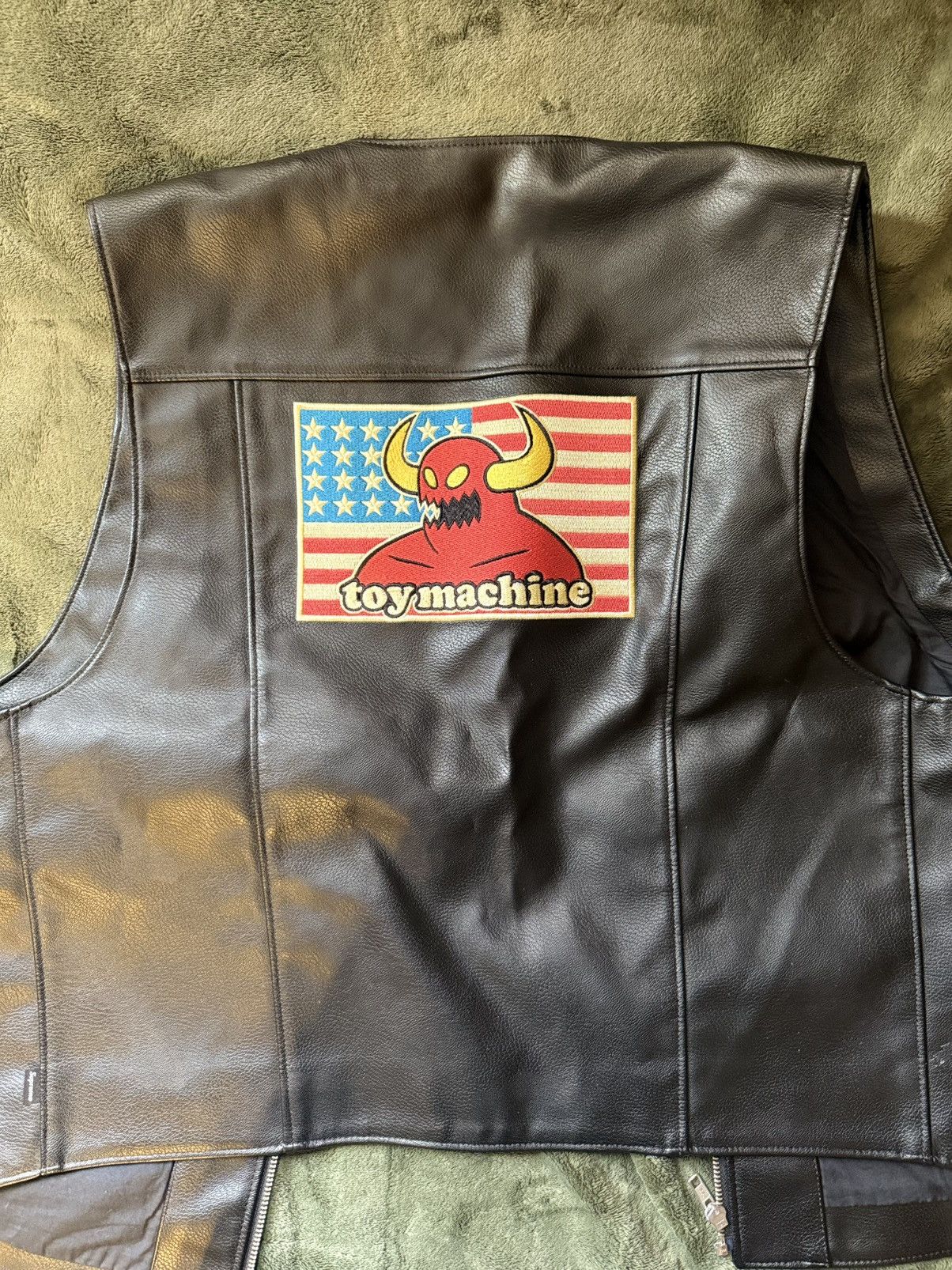 Supreme Toy Machine Faux Leather Vest \