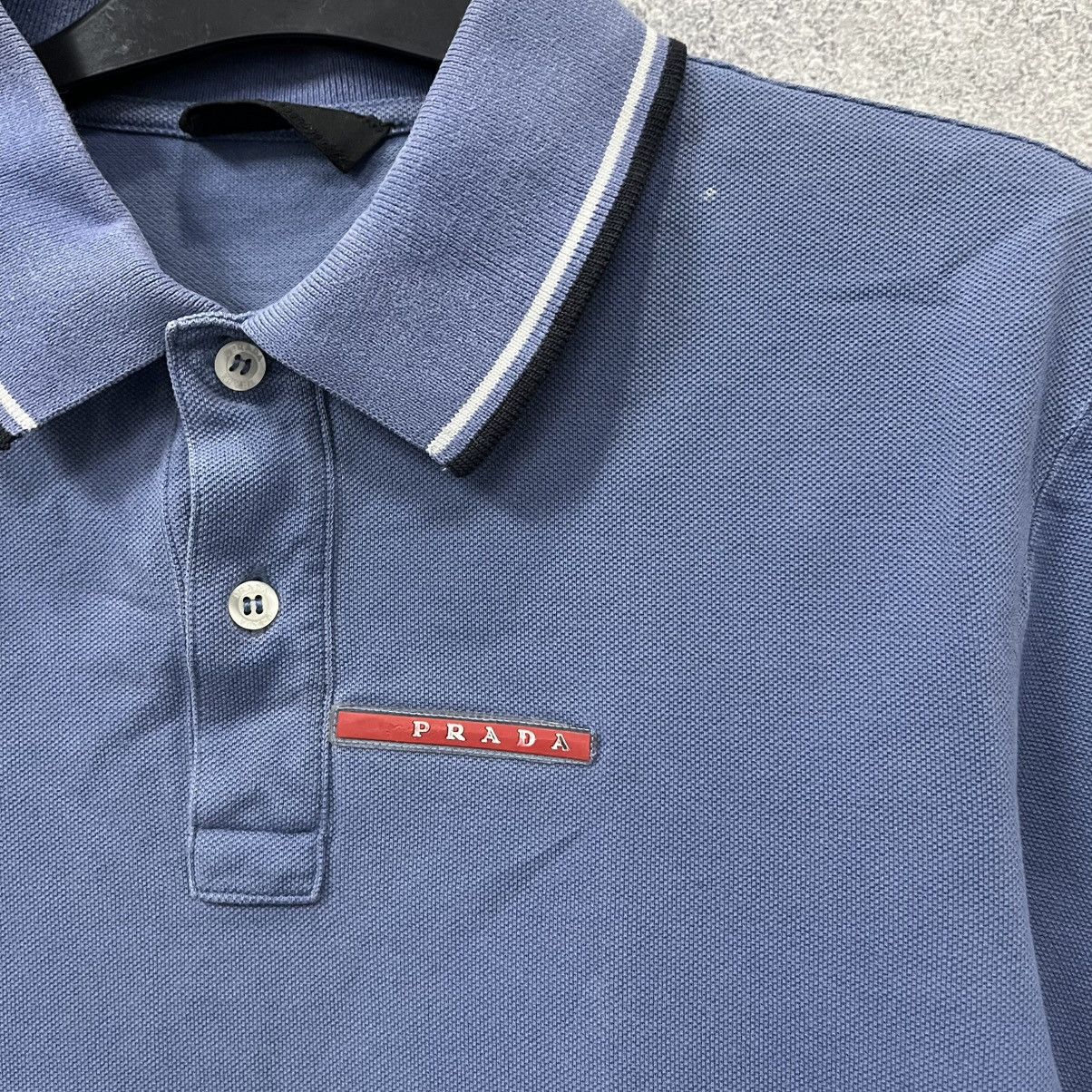 Prada Vintage Prada Polo T-Shirt Red Tab Luxury Size US S / EU 44-46 / 1 - 5 Thumbnail
