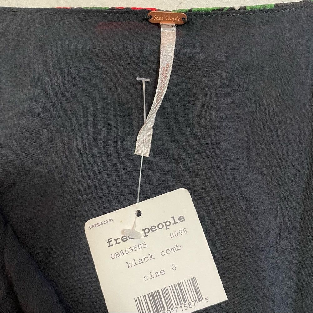 Free People NWT New $128 Free People Morning Light Black Print Long Sle Size M / US 6-8 / IT 42-44 - 8 Thumbnail