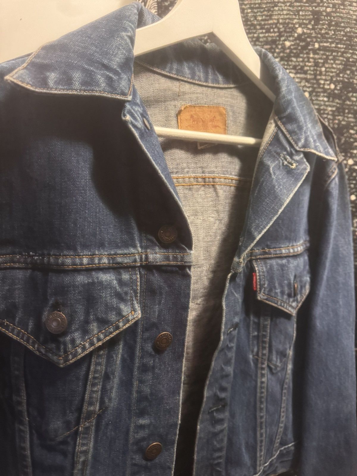 Levi's 1968 Custom Navy Blue Band Jean Jacket. Size US M / EU 48-50 / 2 - 5 Thumbnail