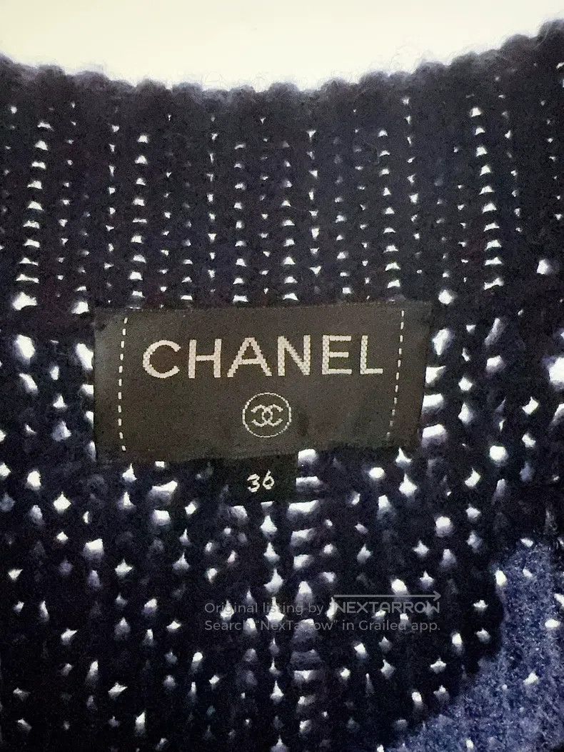 Chanel Chanel Hamburg series dark blue anchor sweater Size XS / US 0-2 / IT 36-38 - 3 Thumbnail