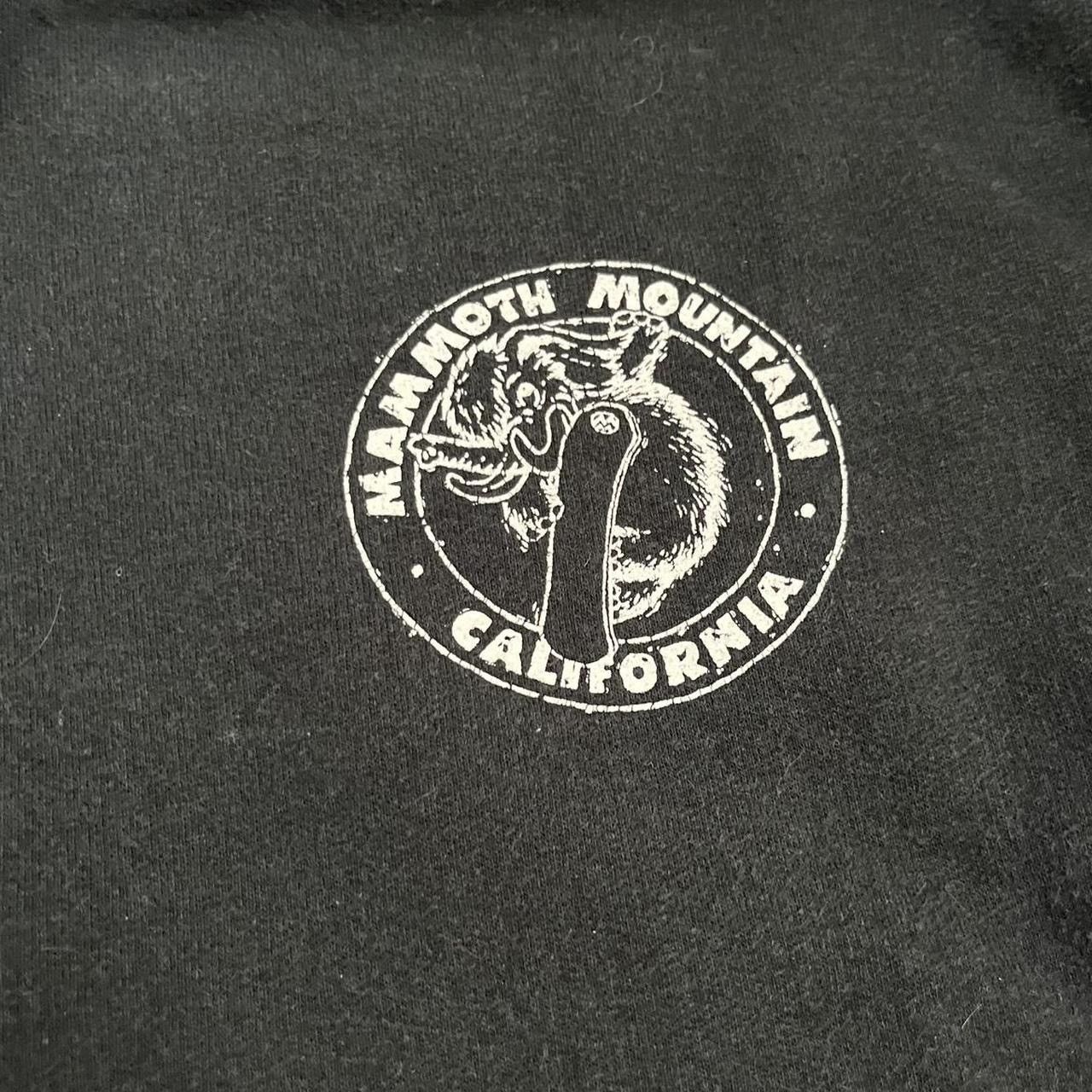 Vintage Insane Faded Black 90's Mammoth Mountain Hoodie Surfwear Size US L / EU 52-54 / 3 - 3 Thumbnail