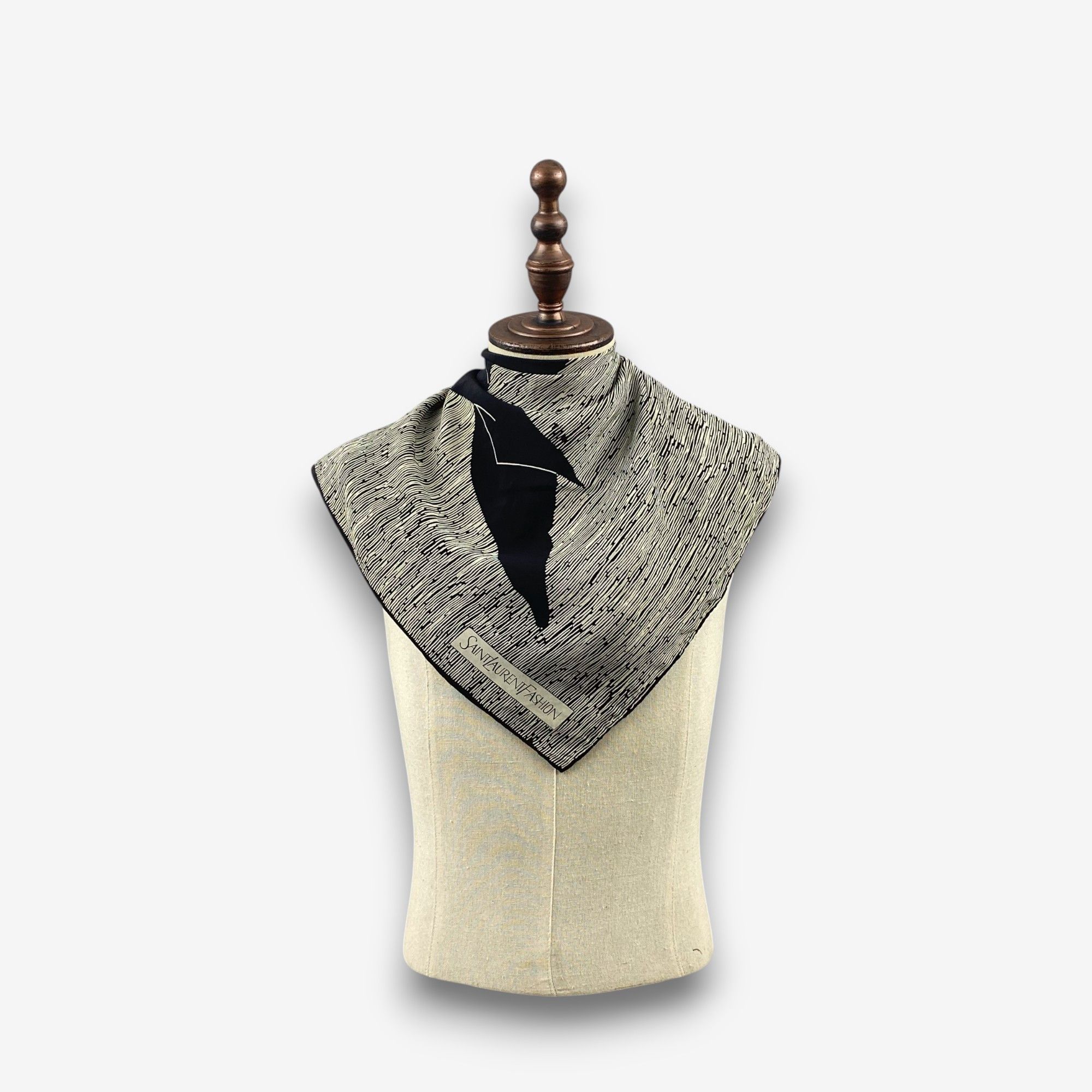Japanese Brand Vintage Saint Laurent Fashion SILK Scarf Twill Scarves Size ONE SIZE - 2 Thumbnail