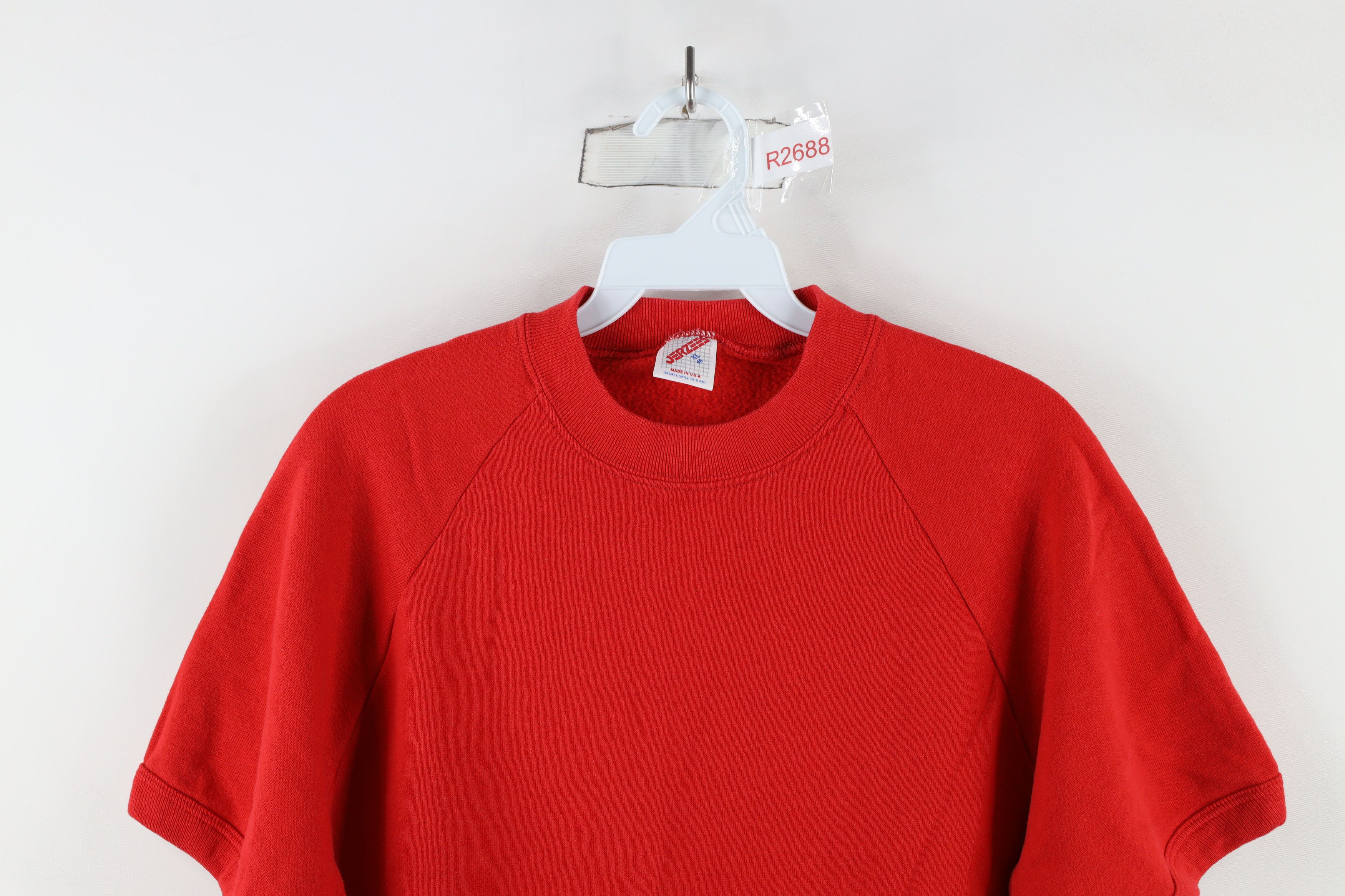 Vintage Vintage 90s Streetwear Short Sleeve Crewneck Sweatshirt USA Size XL / US 12-14 / IT 48-50 - 2 Thumbnail