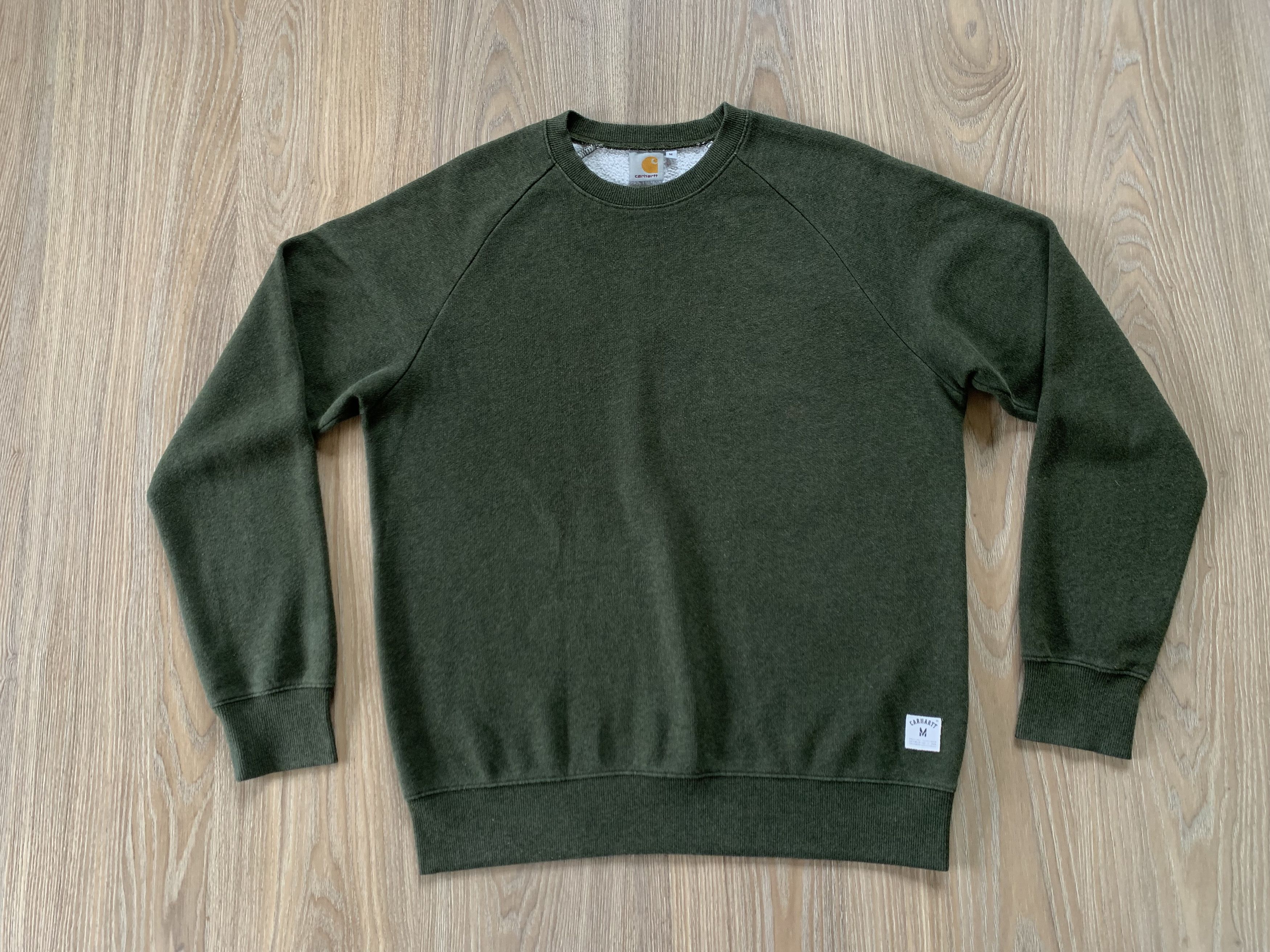 Carhartt × Vintage Carhartt Holbrook Khaki Cotton Sweater Size US M / EU 48-50 / 2 - 2 Thumbnail