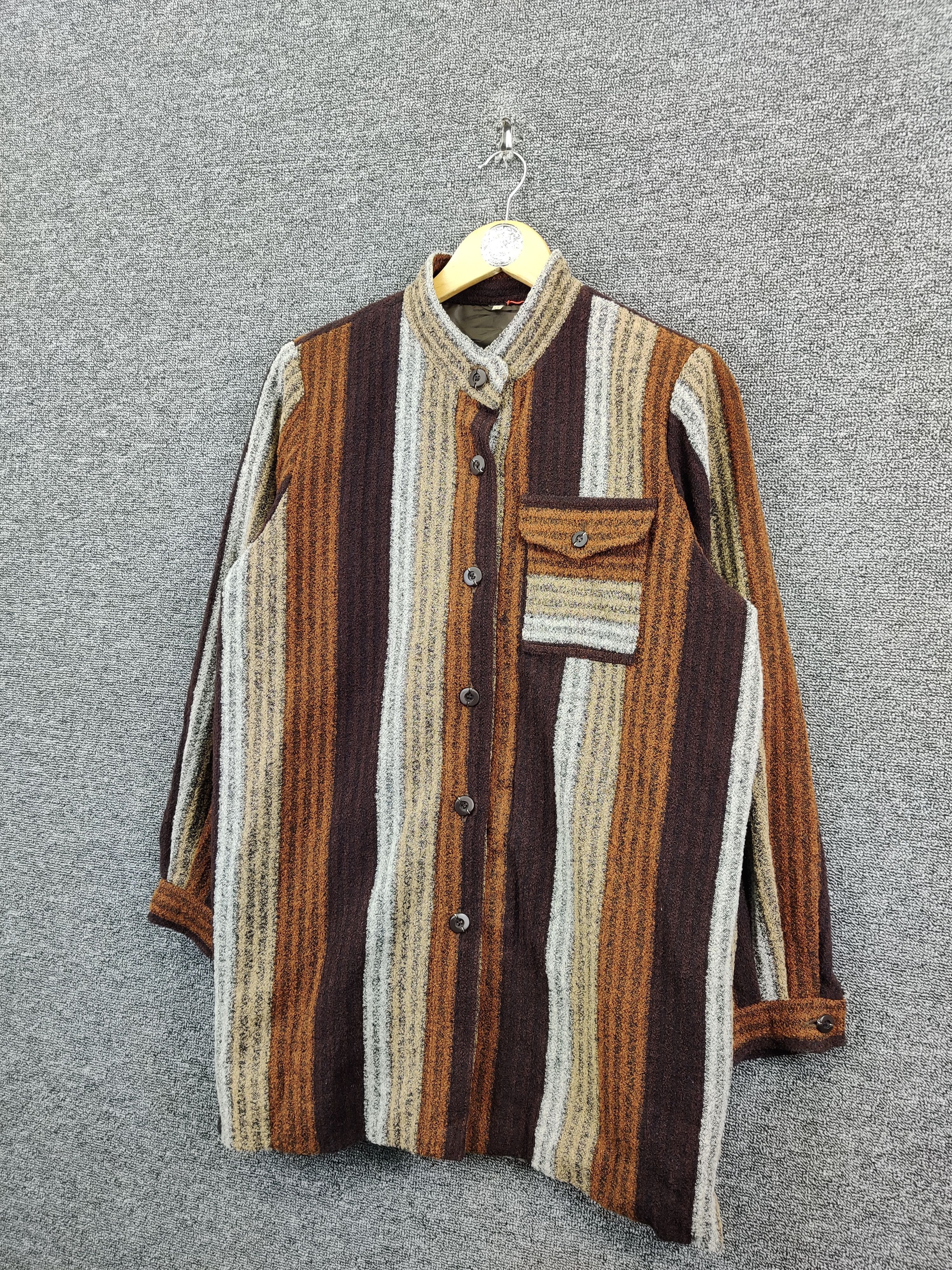The Unbranded Brand Vintage Unbranded Wool Single Pocket Button Up Jacket Size US L / EU 52-54 / 3 - 2 Thumbnail