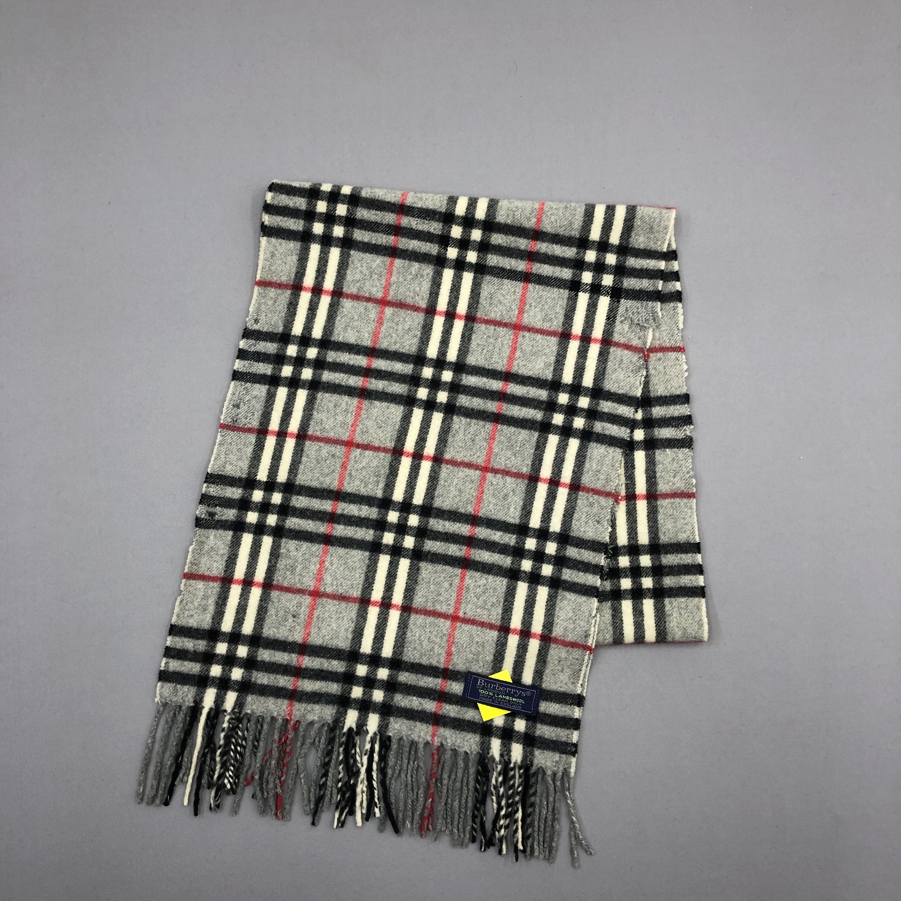 Burberry Vintage Burberry Scarf Muffler Wool Cashmere Scarves Size ONE SIZE - 3 Thumbnail