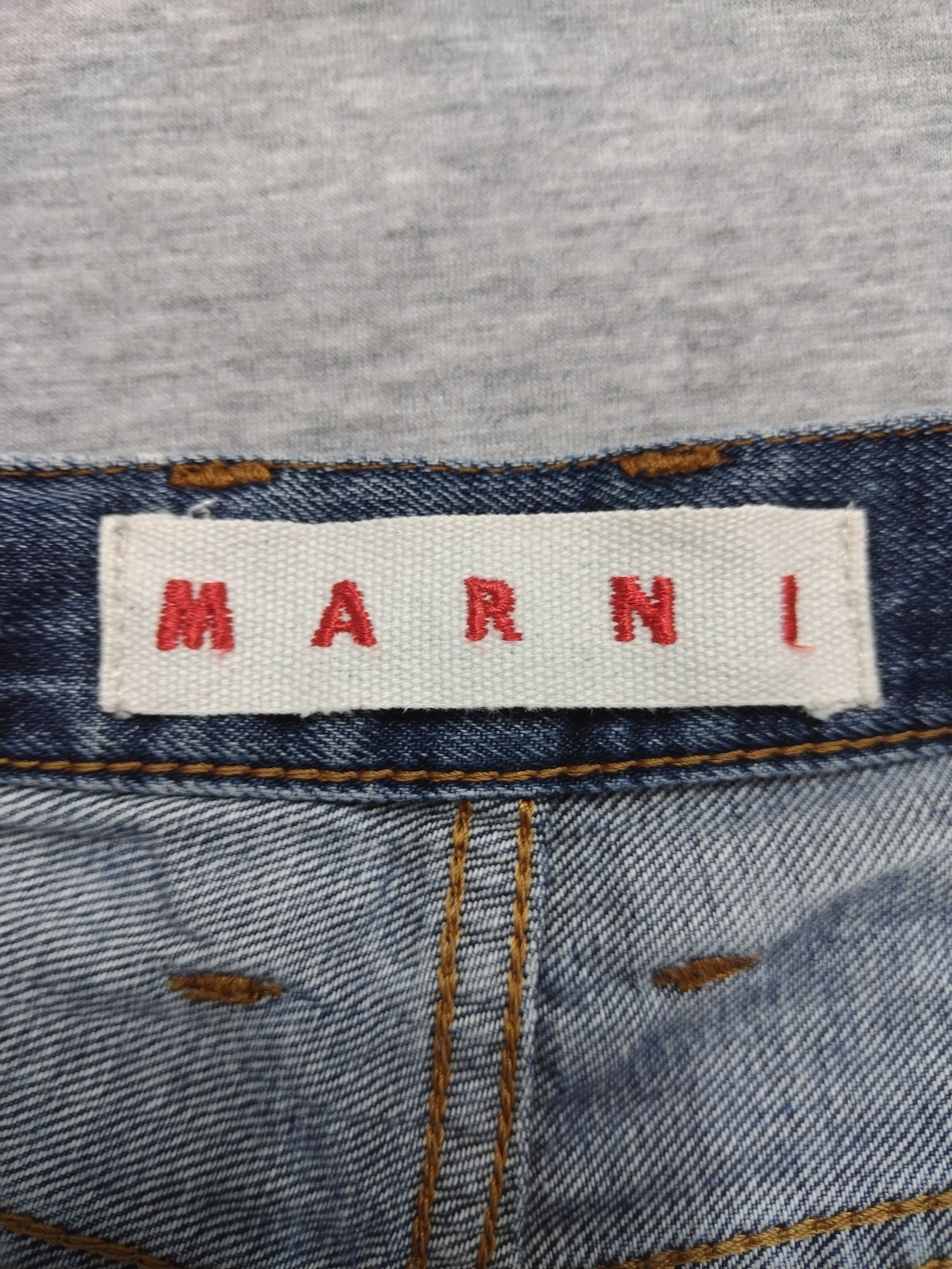 Marni Marni Washed Straight Leg Checkered inside Leg Size US 31 - 17 Thumbnail