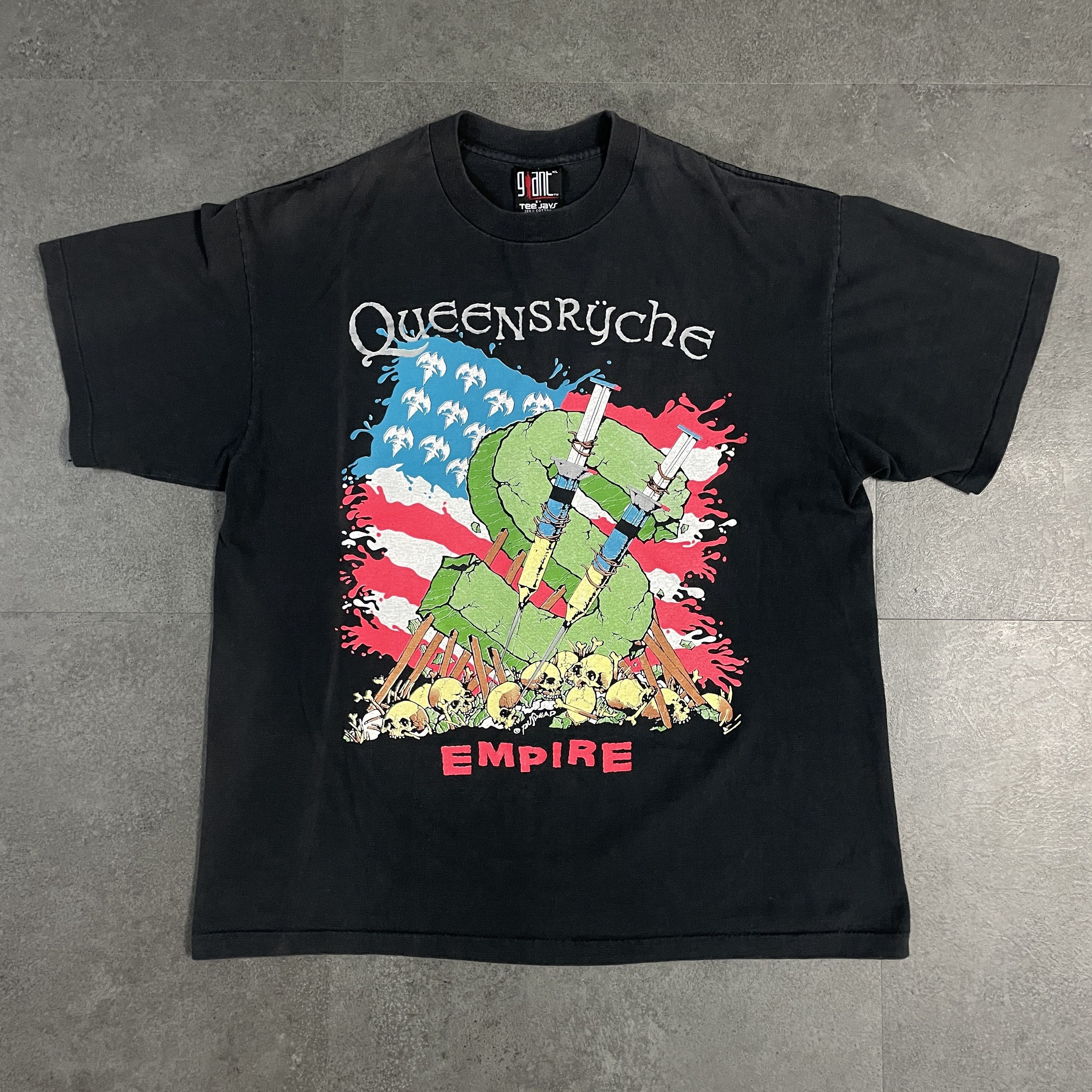 Band Tees × Vintage 1991 Queensryche 'Empire' World Tour Shirt Size US XL / EU 56 / 4 - 1 Thumbnail