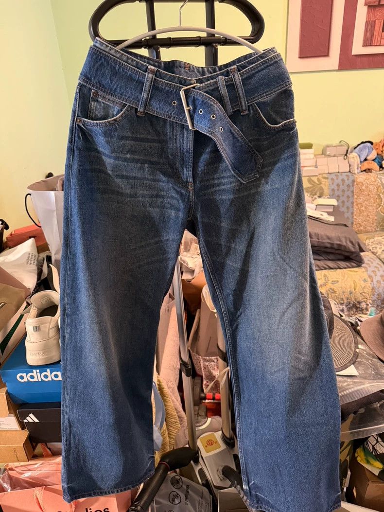 Issey Miyake Issey Miyake Low-waisted wide-leg jeans Size US 36 / EU 52 - 1 Thumbnail