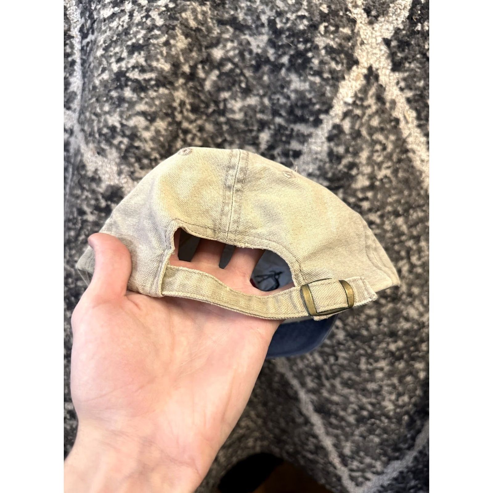 Vintage VINTAGE Ryder Hat Adjustable Strap back Blue Corduroy Baseball Cap Mens Size ONE SIZE - 2 Thumbnail